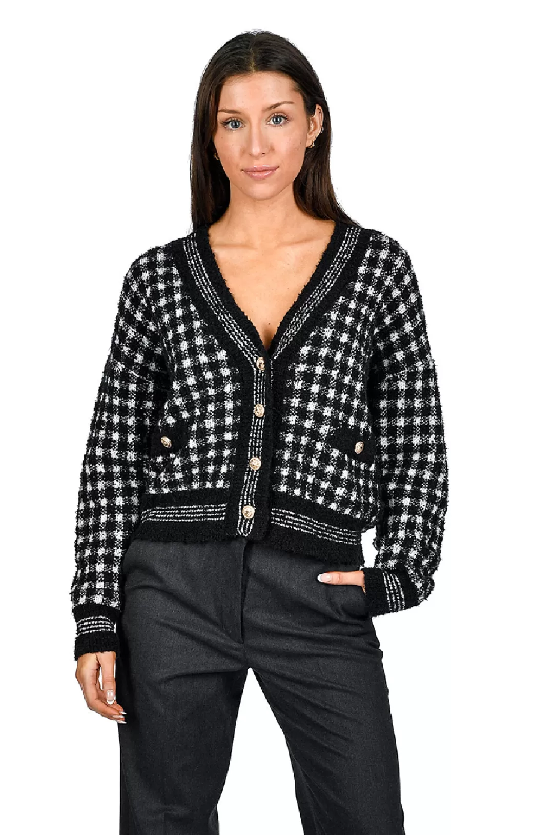 Women RD Style Coco Crop Button Front Cardigan |