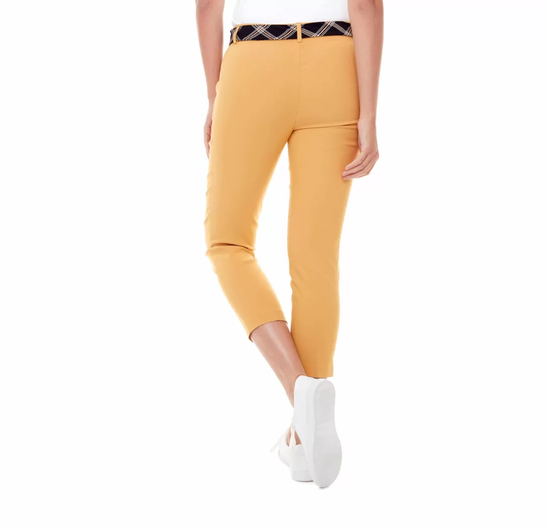 Women Up! Cropped Trouser Pant With Sash |