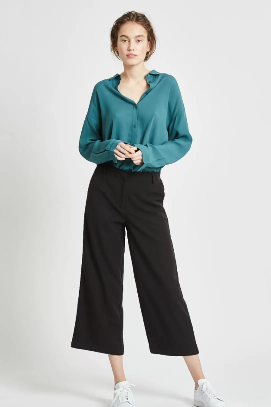 Women Minimum Culotta Casual Pant-Sea Foam |