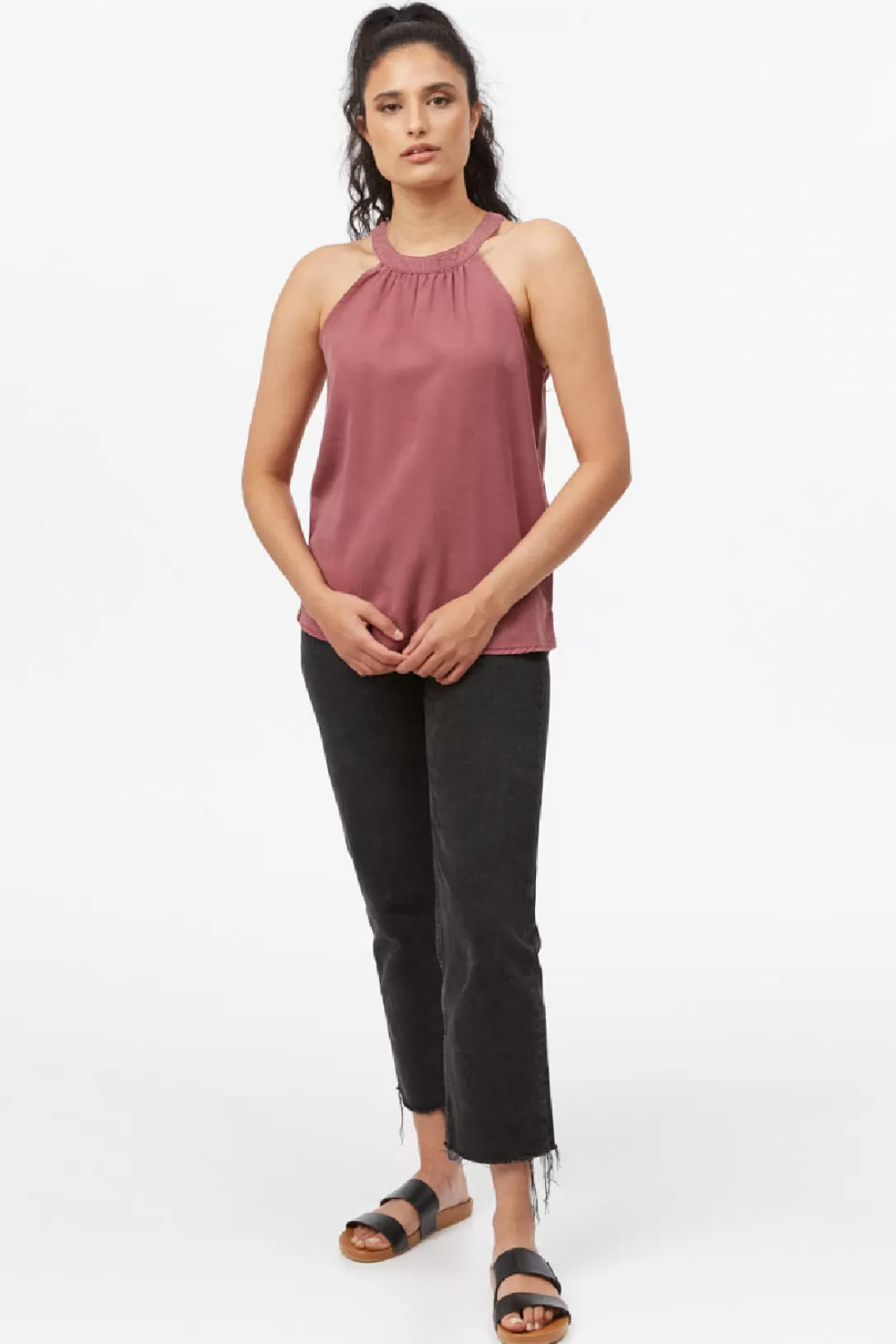 Women Tentree Cypress Tank-Crushed Berry |