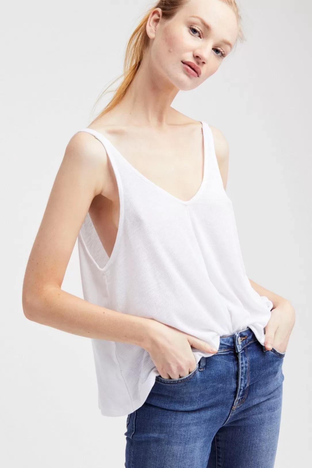 Women Free People Dani Tank-White |