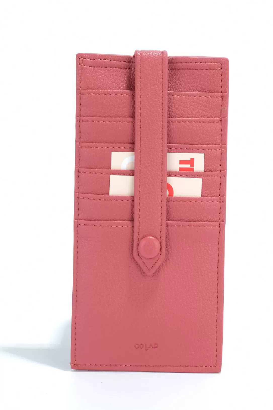 Women Colab Flex Bests Lizou Flat Wallet-Berry |