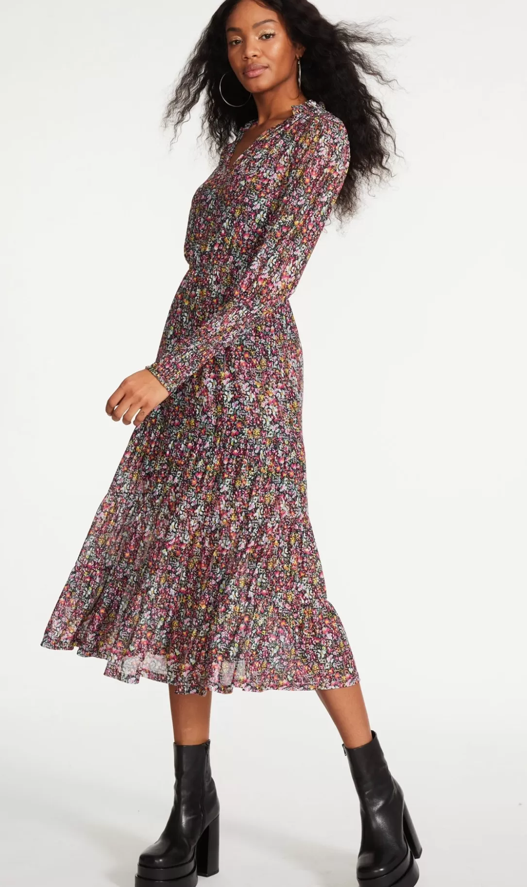 Women BB Dakota by Steve Madden Flora Dress-Multi |