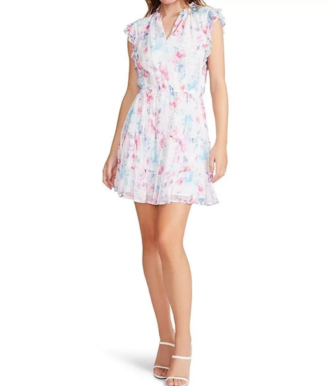 Women BB Dakota by Steve Madden Floral Vibes Dress-Ivory |