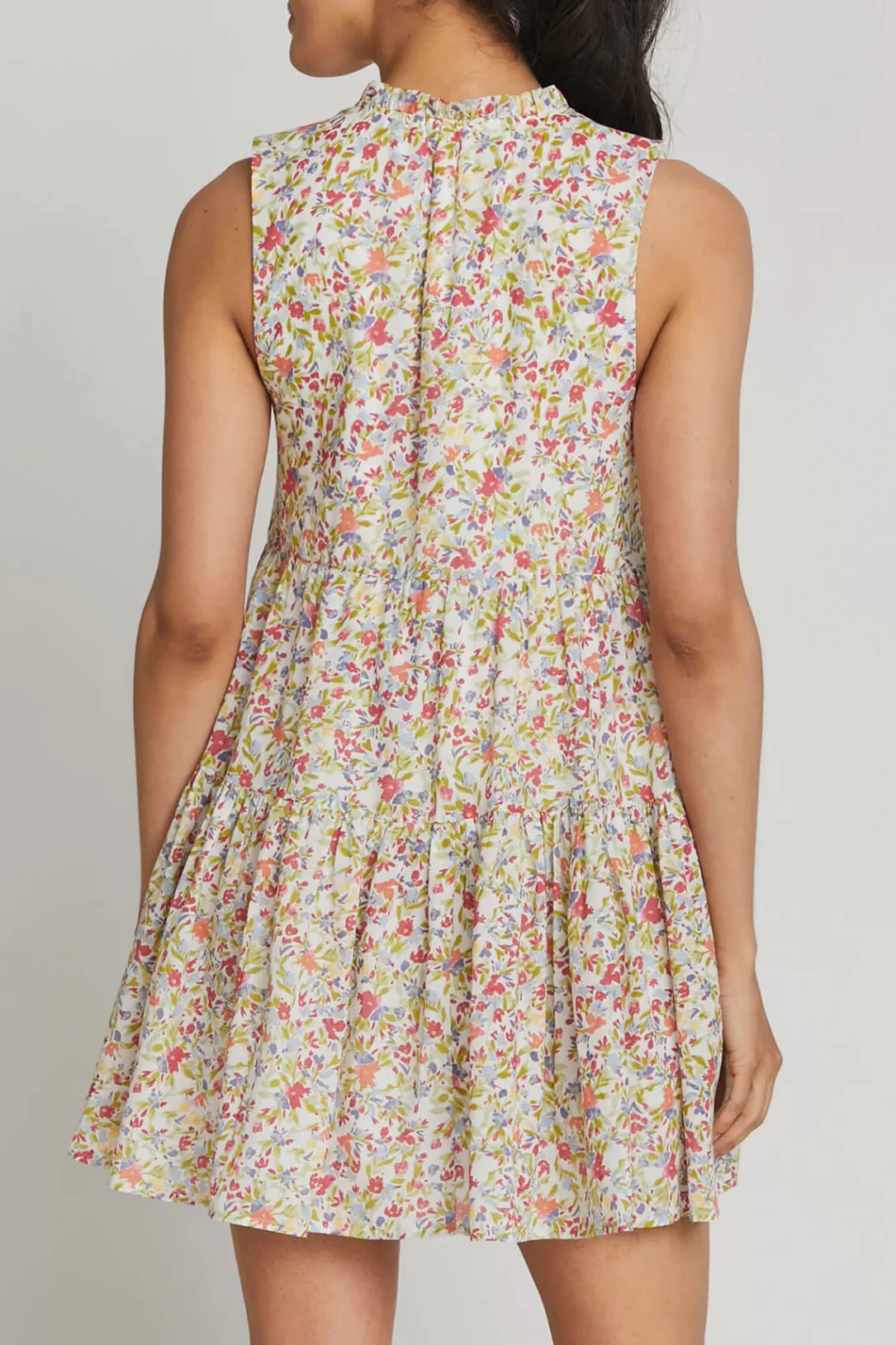 Women BB Dakota by Steve Madden Frills And Florals Sleeveless Cotton Mini Dress |