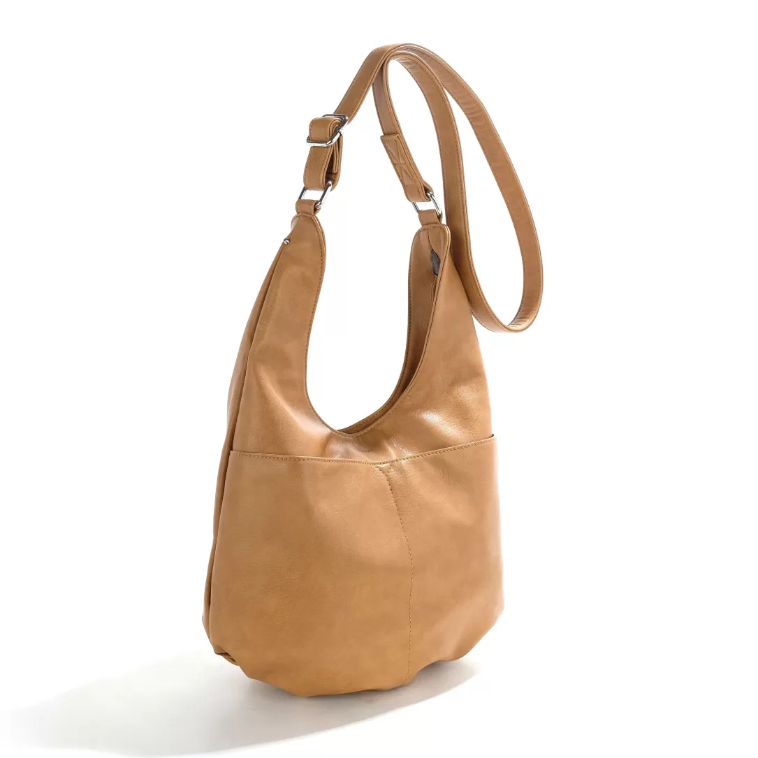 Women Colab Gambit Brigitte Large Hobo-Caramel |