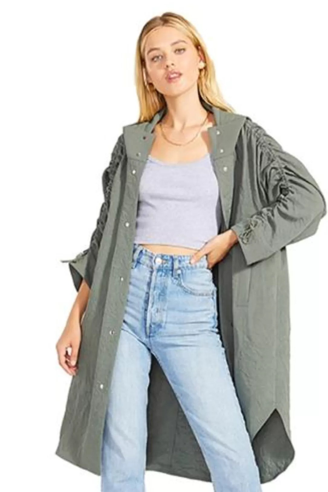 Women BB Dakota Going Somewhere Coat-Surplus Green |