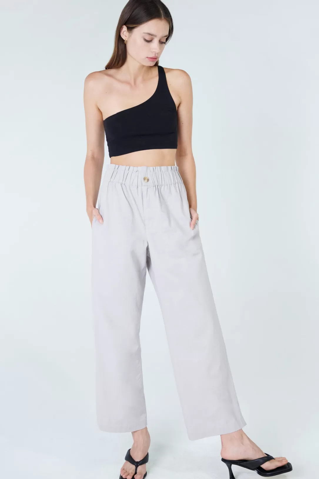 Women Unpublished Hannah Elastic Waistband Easy Pant-Orchid |