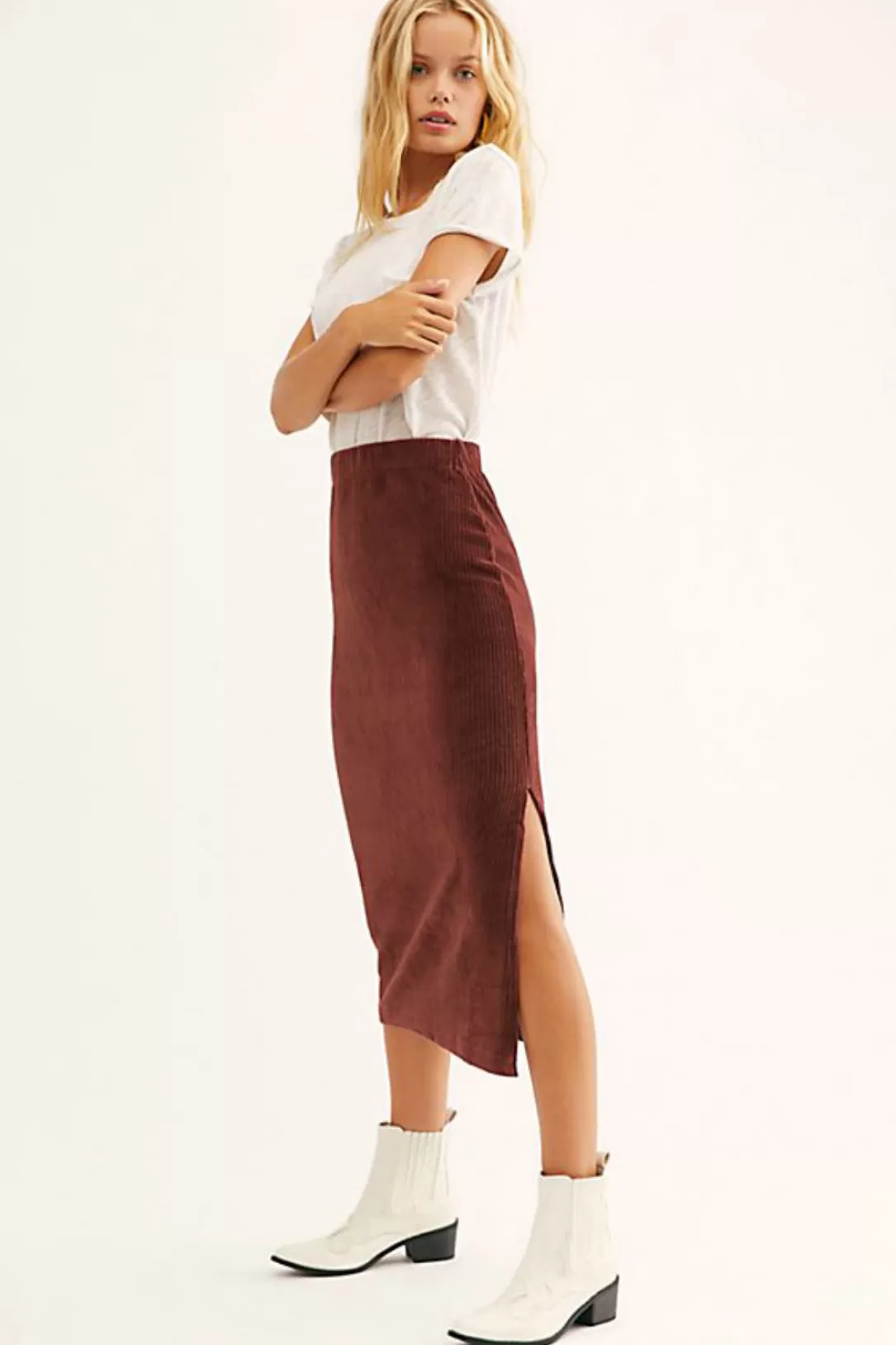 Women Free People Helen Rib Tube Skirt |