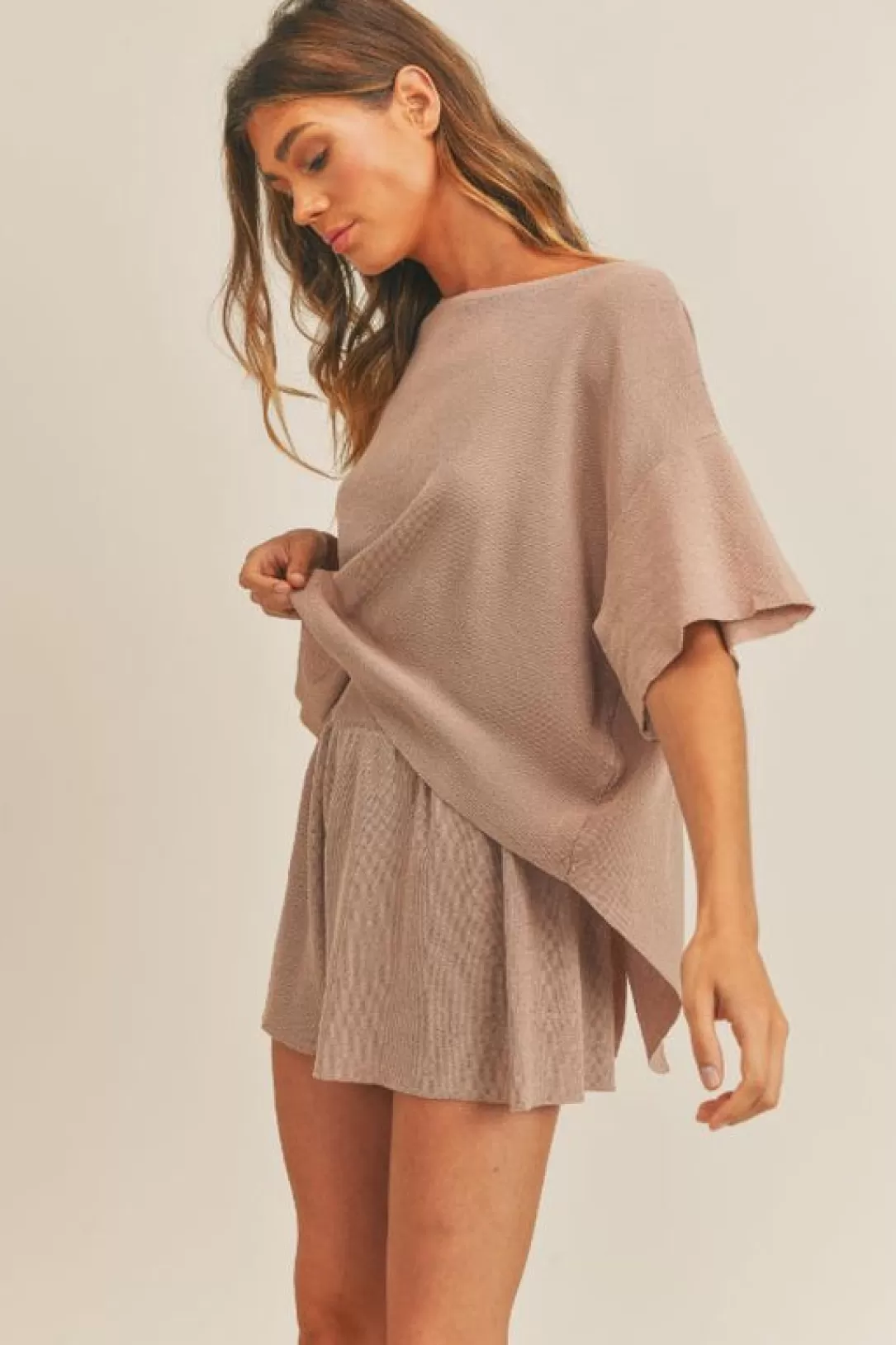 Women Sage The Label Her Joy Twist Back Short Set