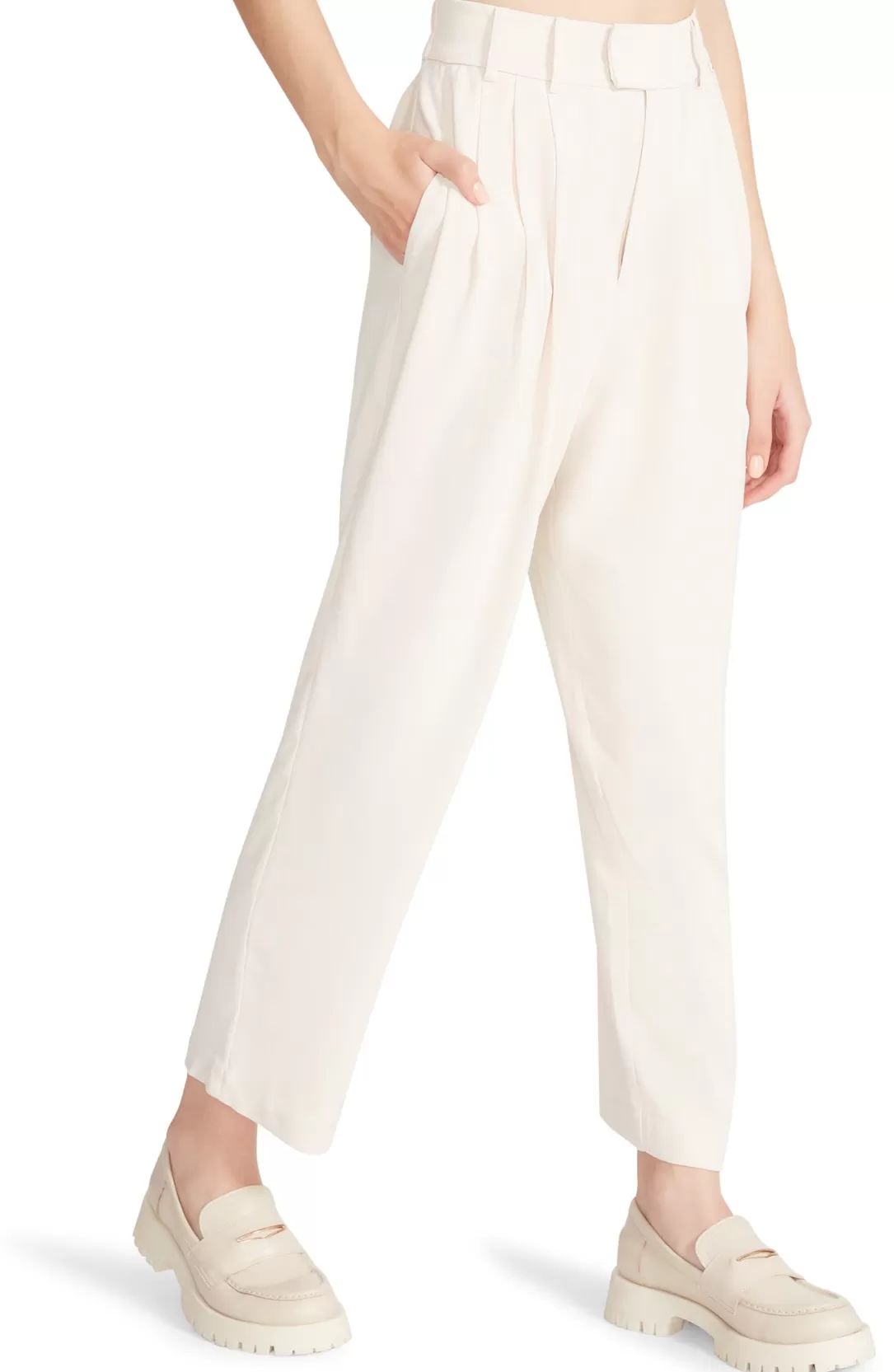 Women BB Dakota by Steve Madden High Waist Farmers Market Pants-Ivory |