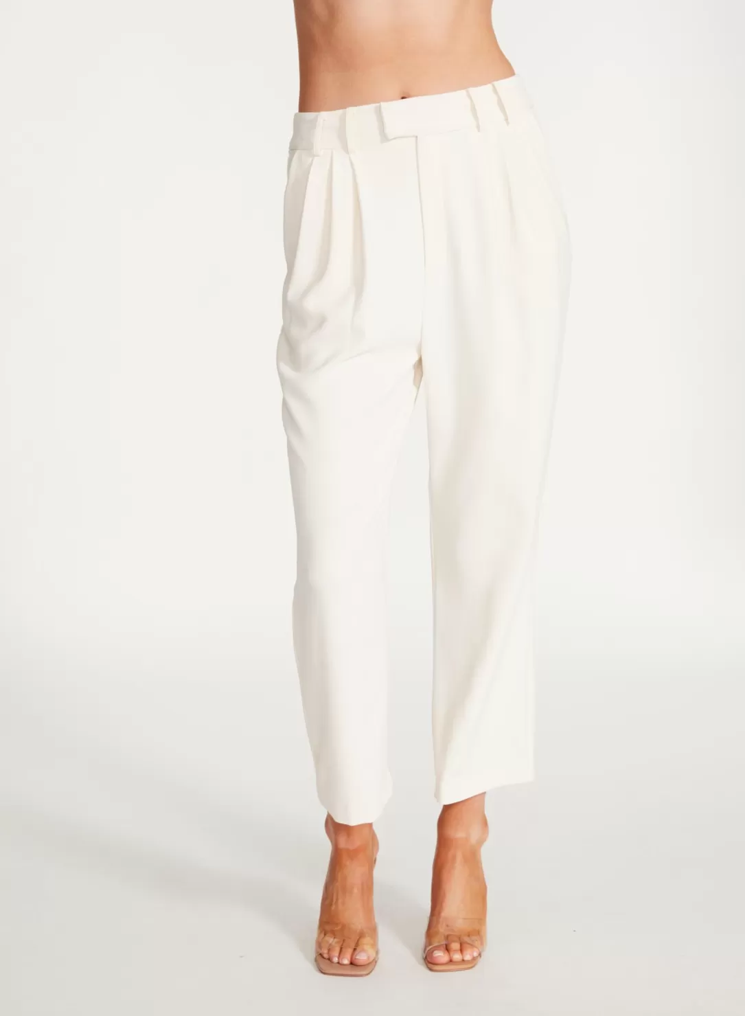 Women BB Dakota by Steve Madden High Waist Farmers Market Pants-Ivory |