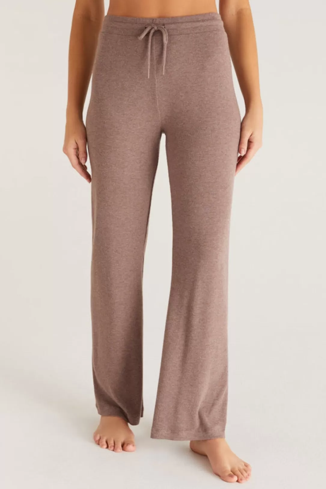 Women Z Supply In A Daze Rib Pant-Dusty Heather Taupe |