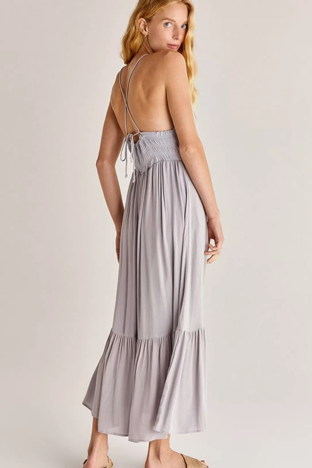 Women Z Supply Jazmin Maxi Dress-Lavender Ash |