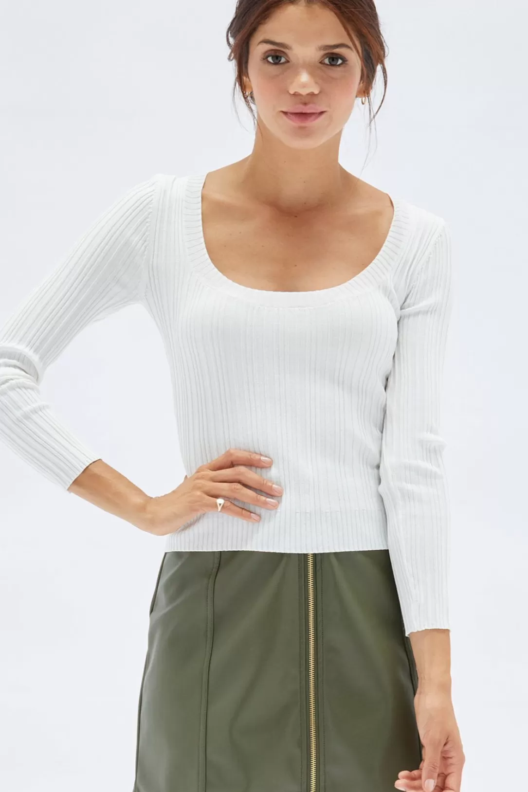 Women Minkpink Kerman Long Sleeve Knit Top |