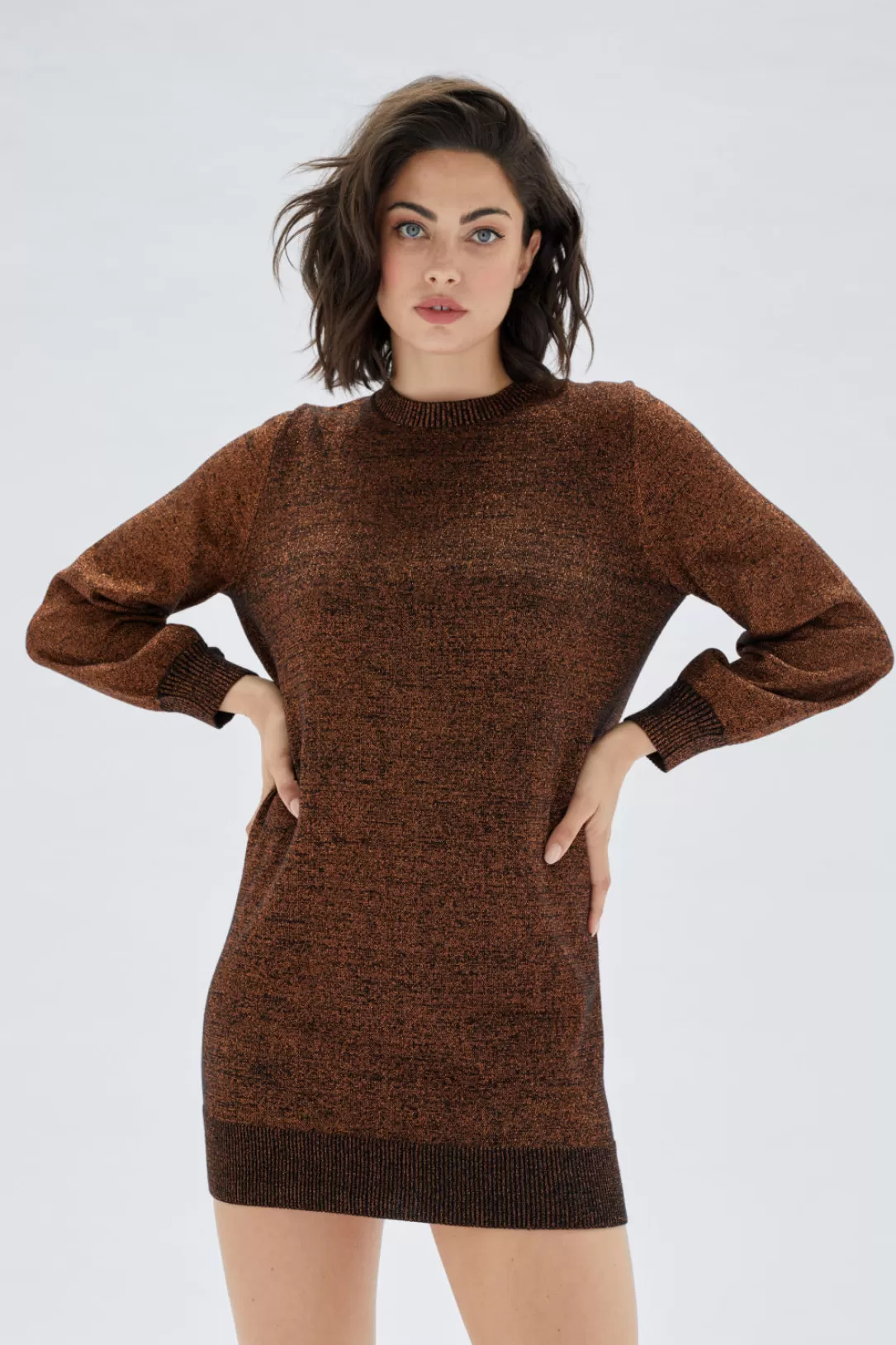 Women Minkpink Khadija Lurex Jumper Dress |