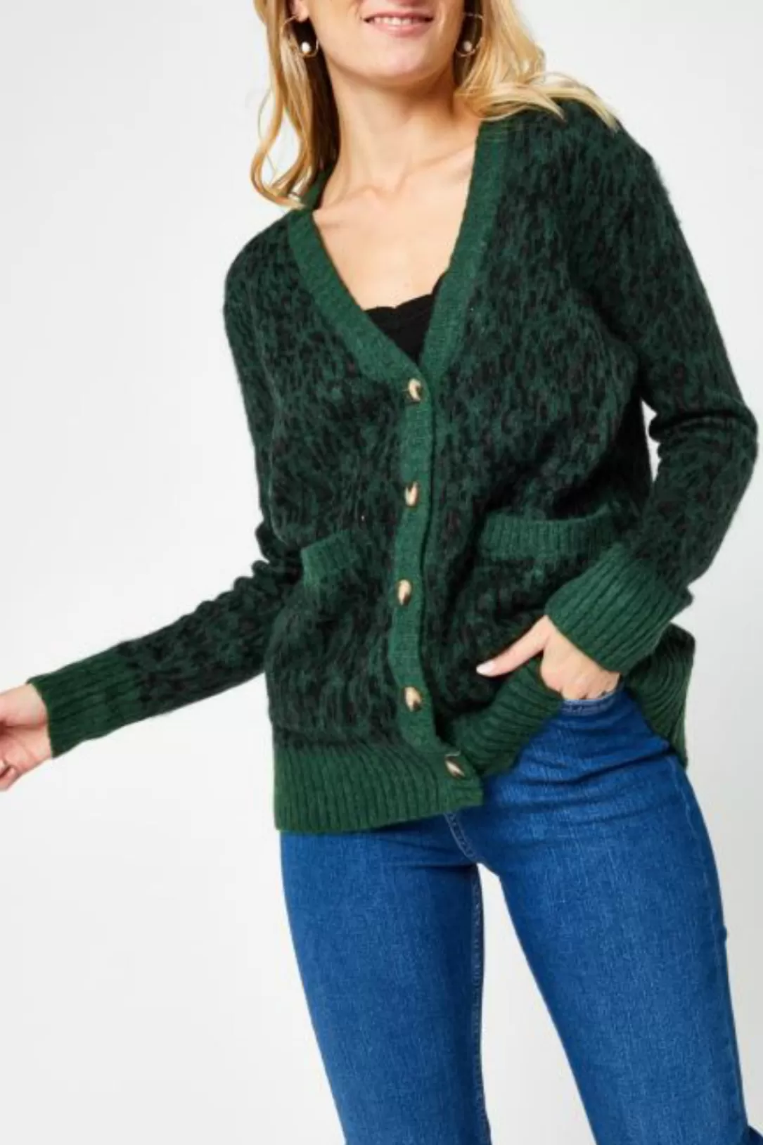 Women The Korner Leopard Cardi |