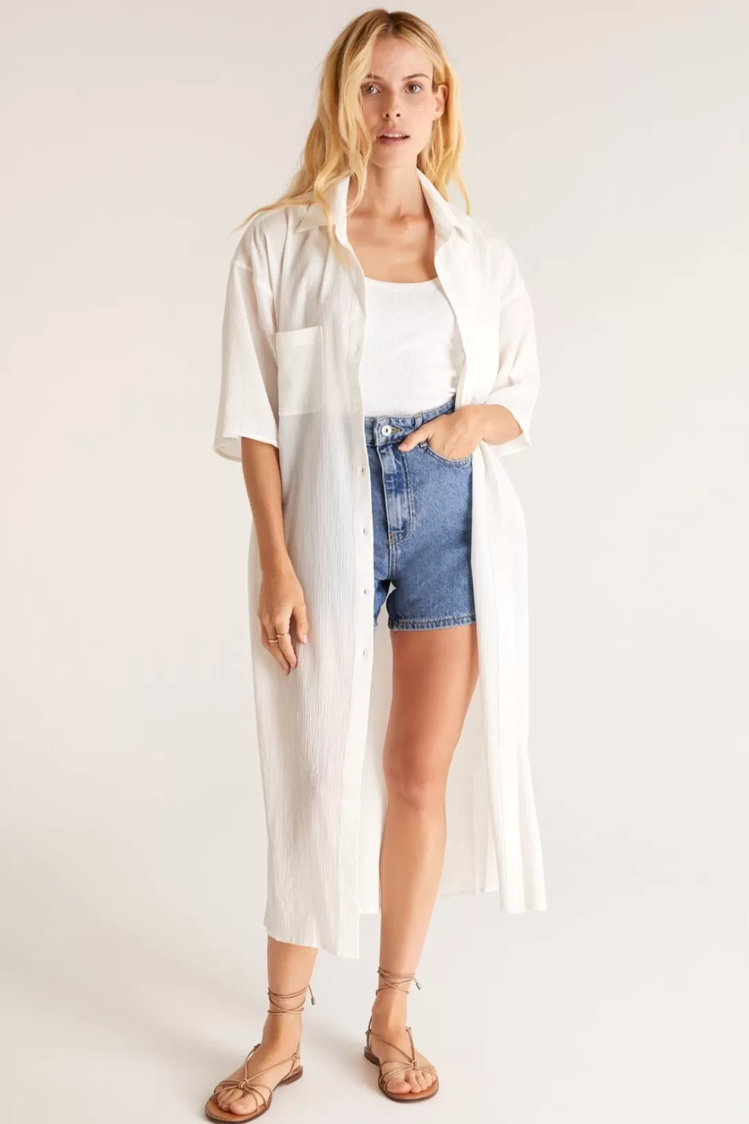 Women Z Supply Lina Button Up Duster |