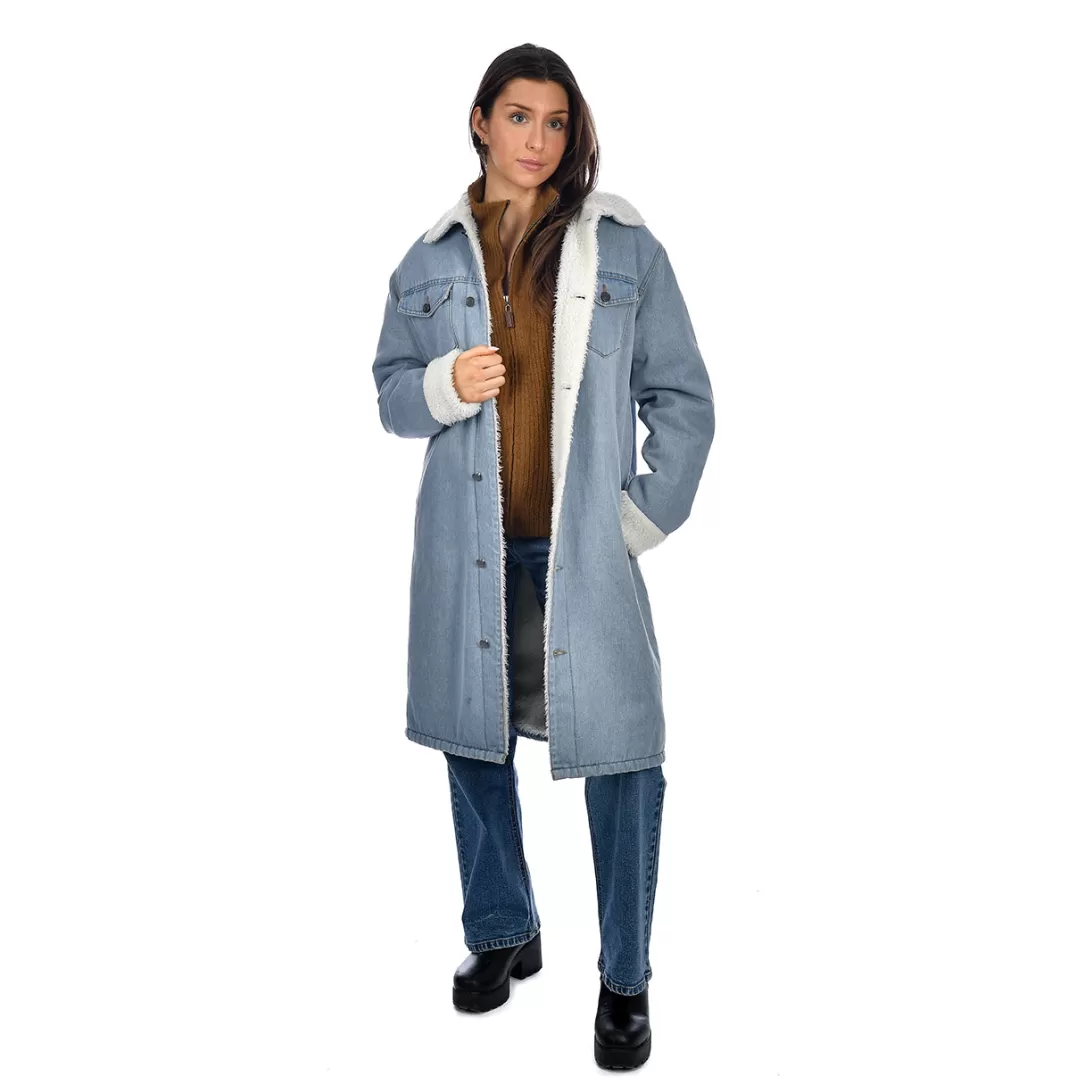 Women RD Style Long Denim Jacket |