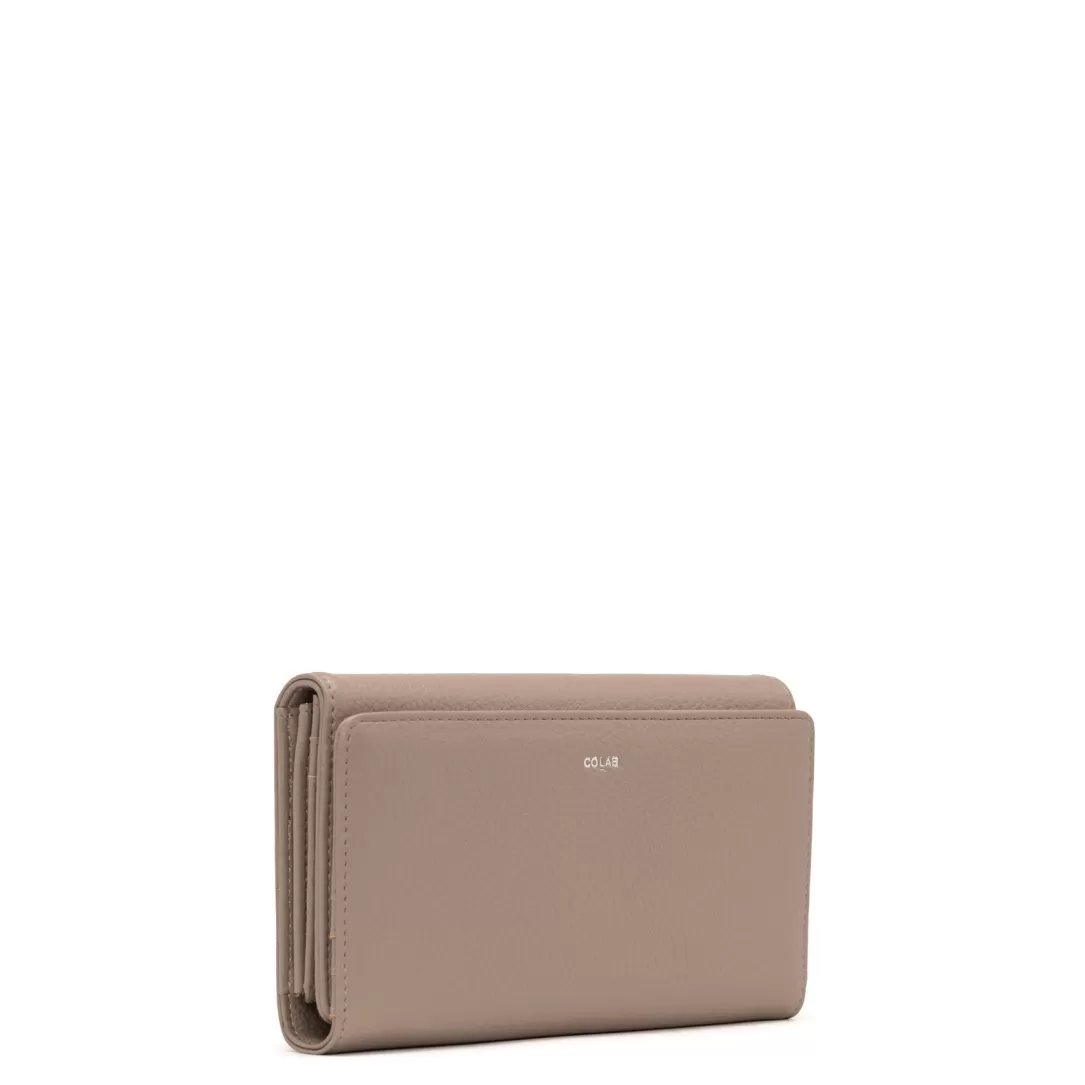 Women Colab Louve Triplex Wallet-Mink |