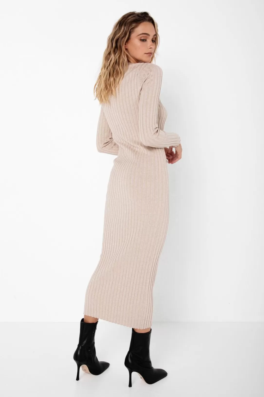 Women Madison The Label Lucille Dress-Oatmeal |