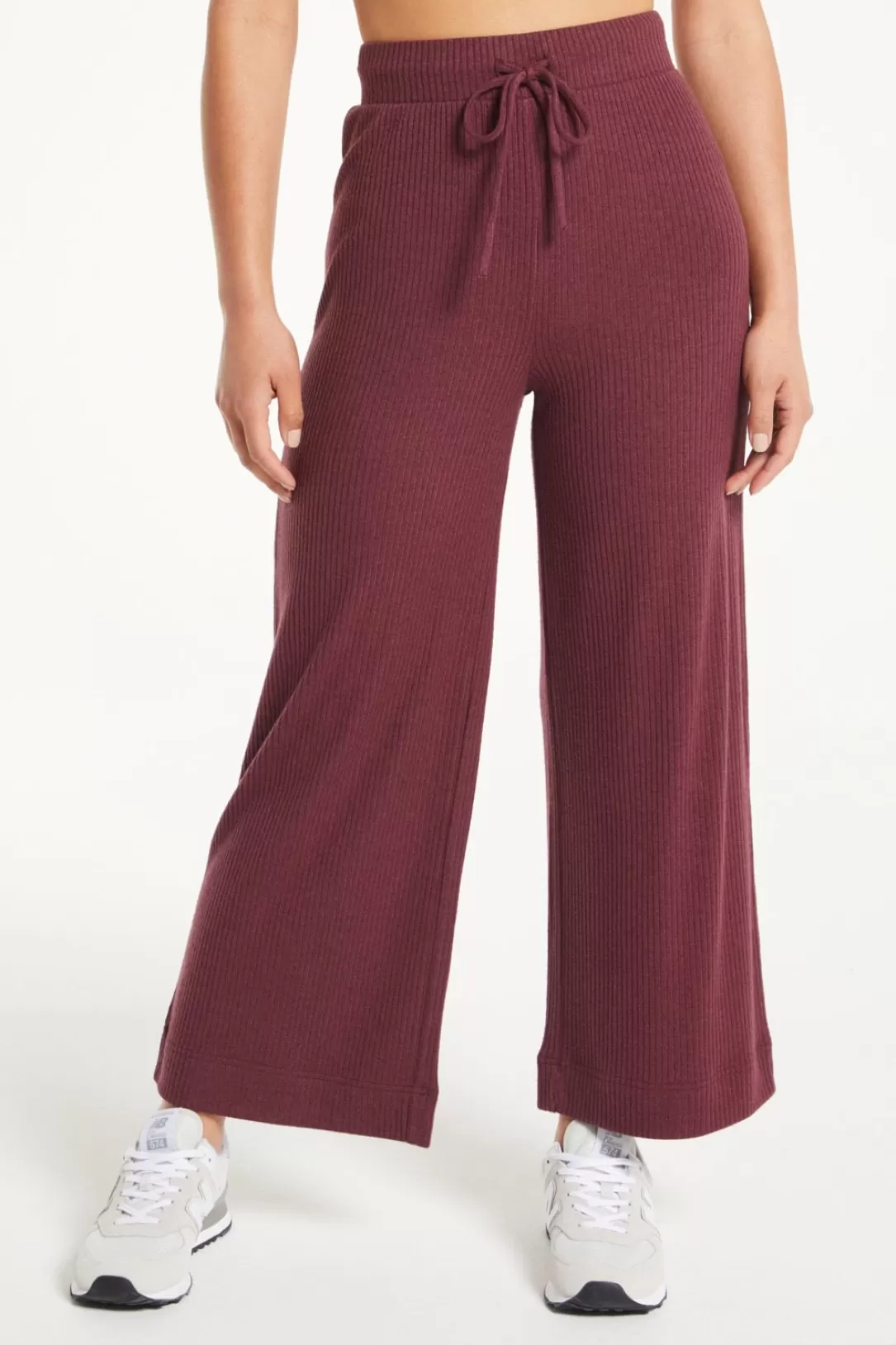 Women Z Supply Marlo Rib Pant-Crimson |