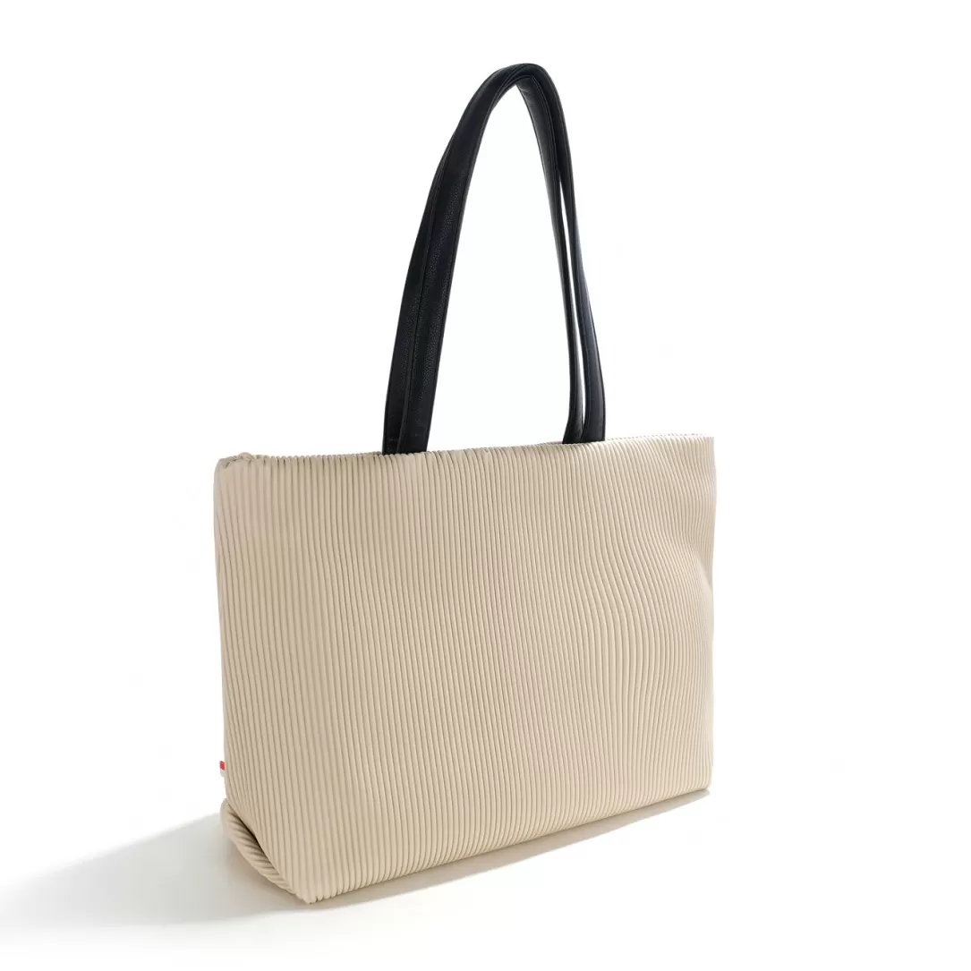 Women Colab Mille Feuille Yea Tote-Ecru |