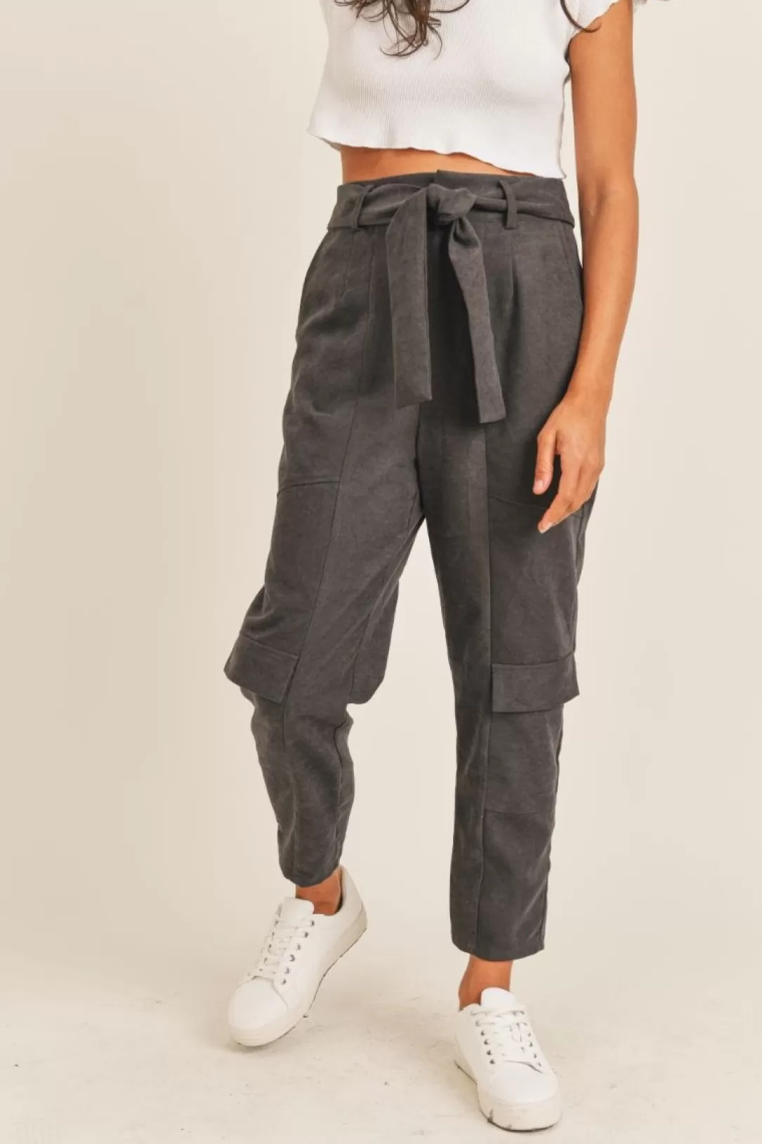 Women Sadie & Sage Moonlight Mile Pants-Charcoal |