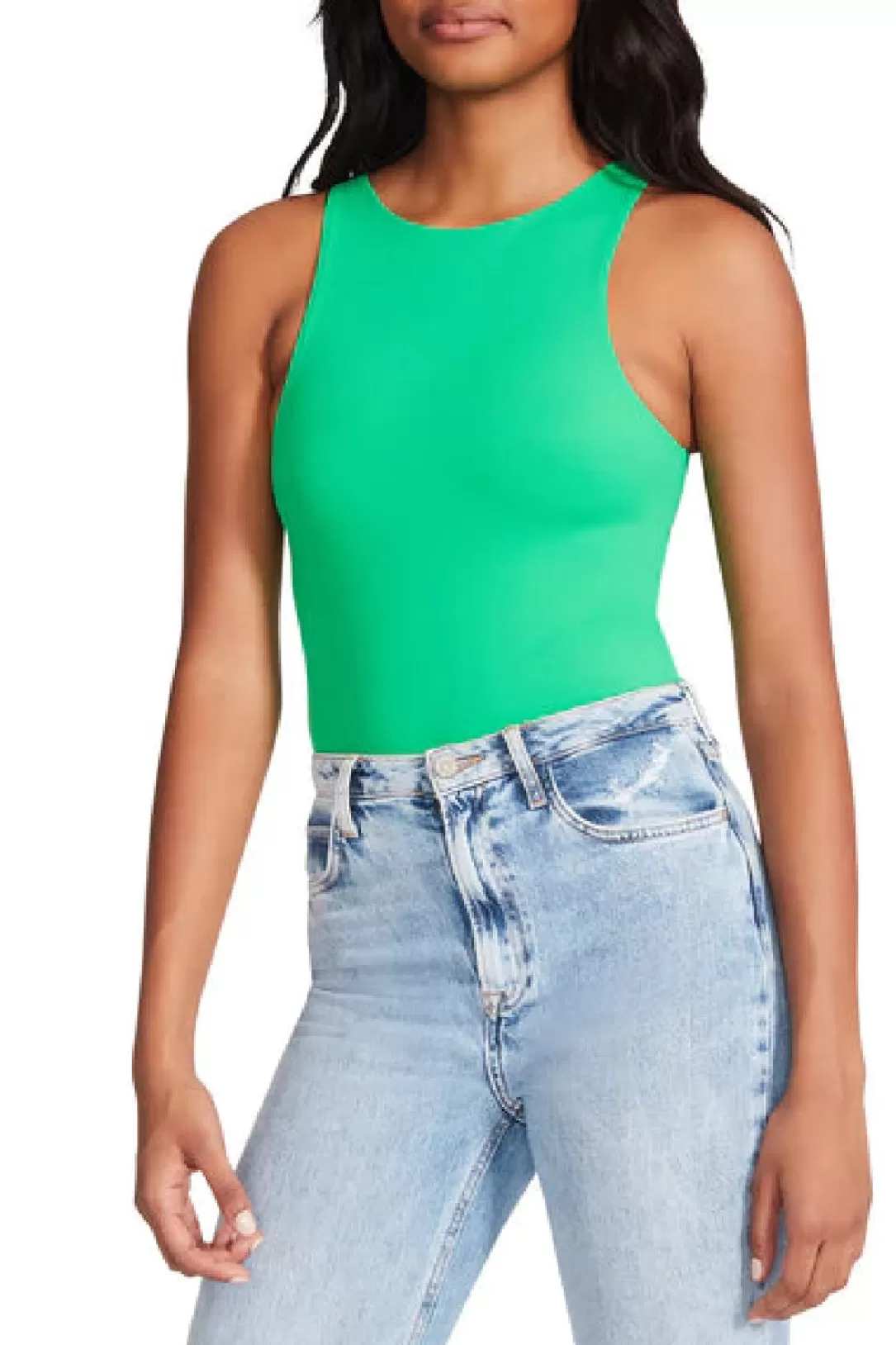 Women BB Dakota by Steve Madden Nico Bodysuit-Bright Green |