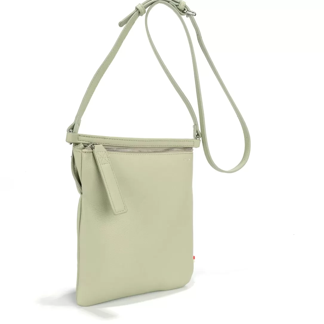 Women Colab Omg(Adzilla) Grayson Flat Crossbody-Aloe |