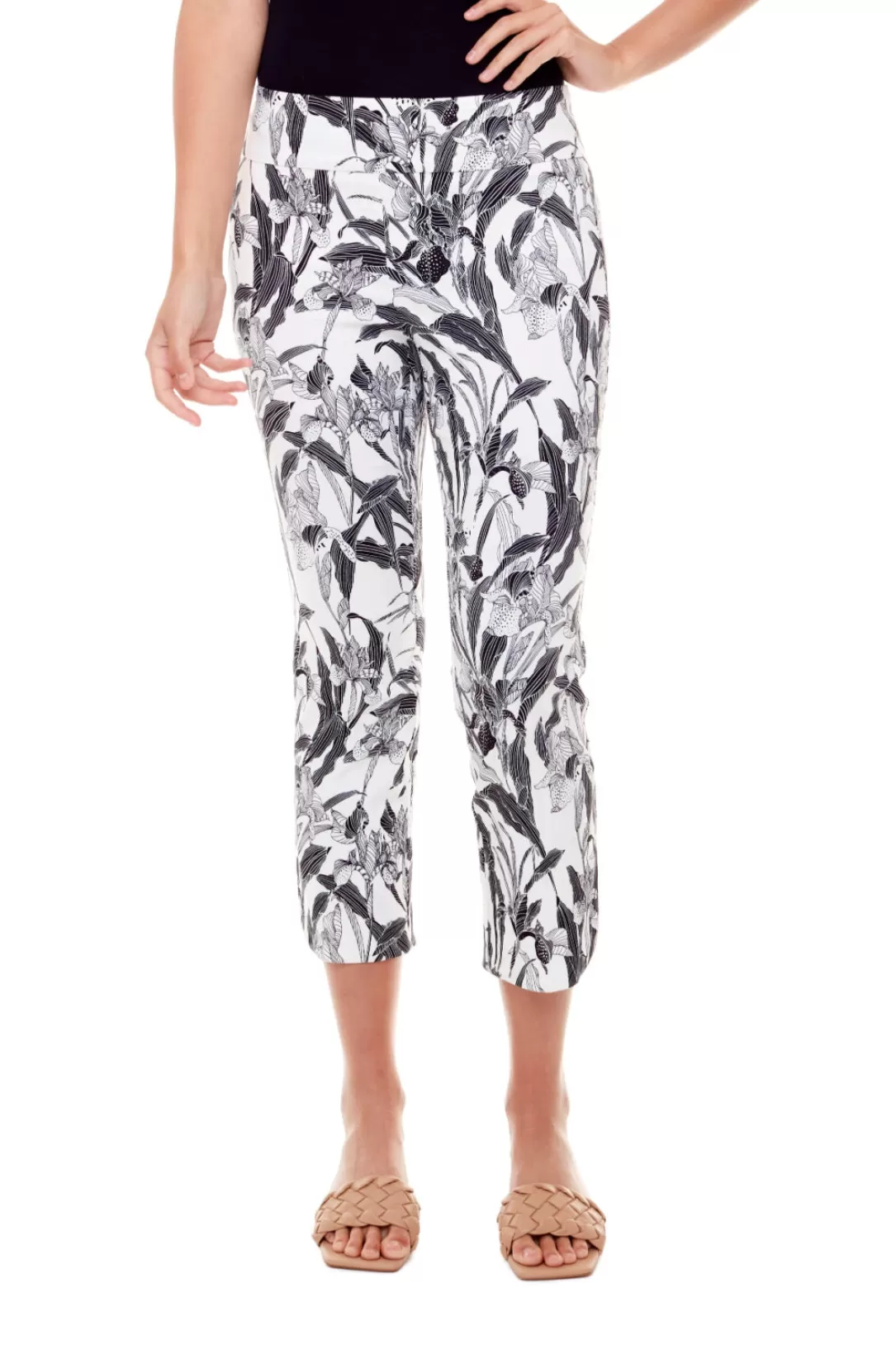 Women Up! Orchid Crop Petal-Slit Pant |