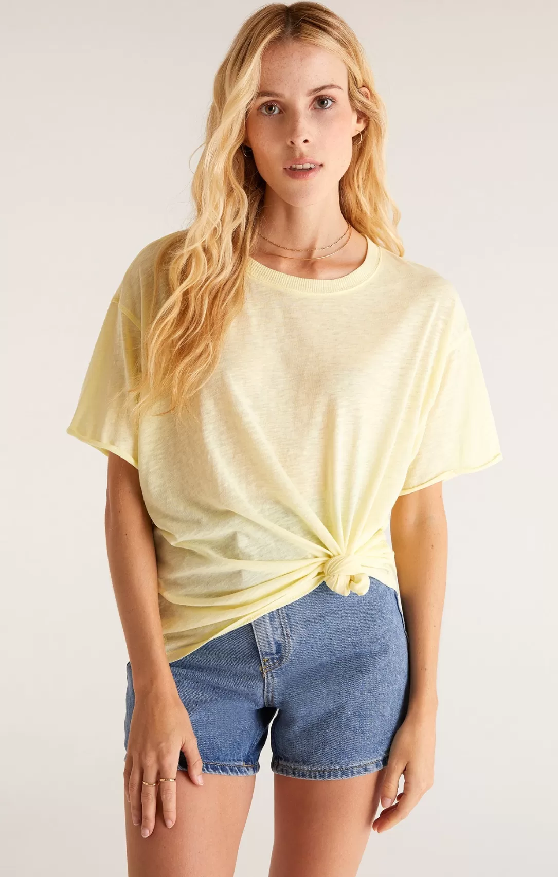 Women Z Supply Oversized Tee-Tropical Sun |