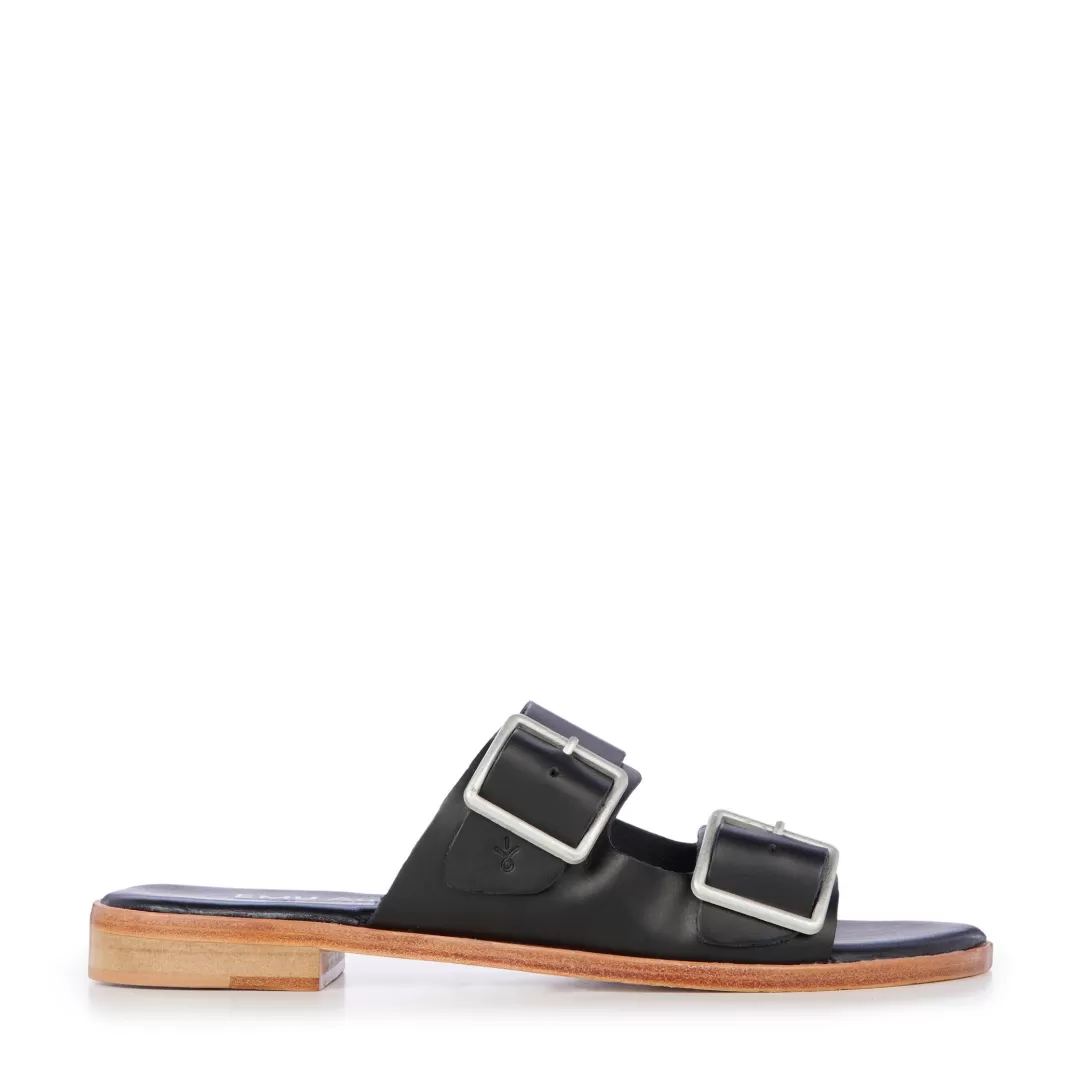 Women Emu Australia Peli Sandals-Black | Emu