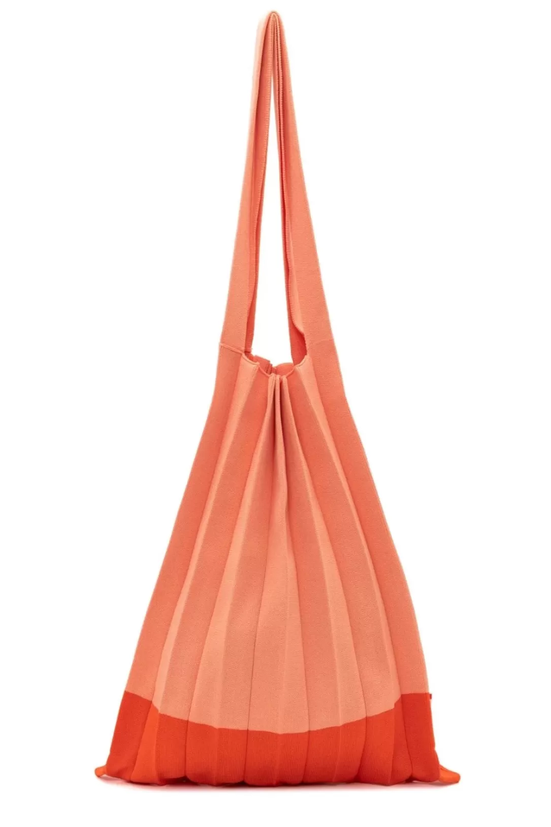 Women Colab Plisse Shopper Tote-Grenadine Sour |