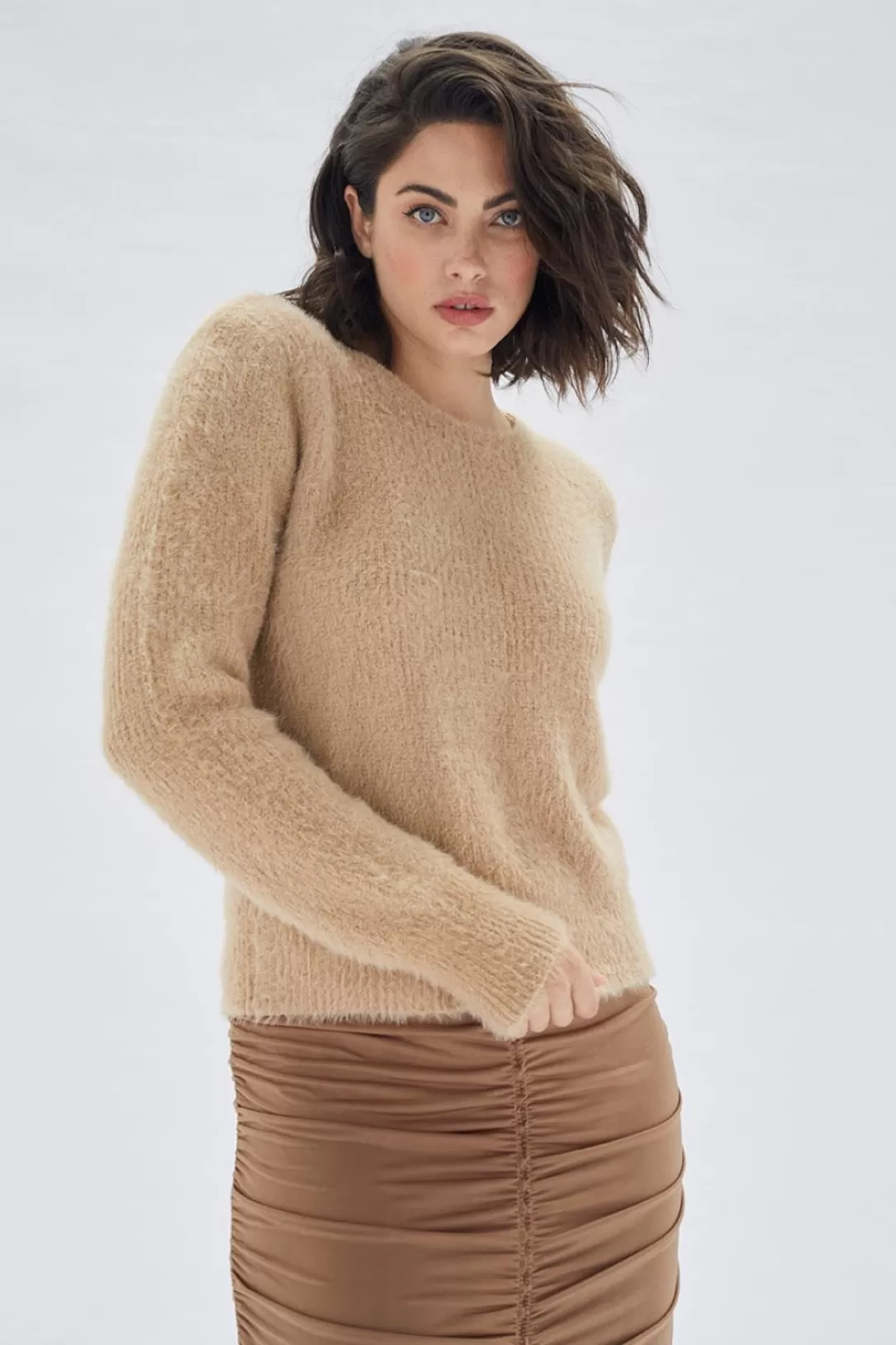 Women Minkpink Rachida Faux Angora Sweater |