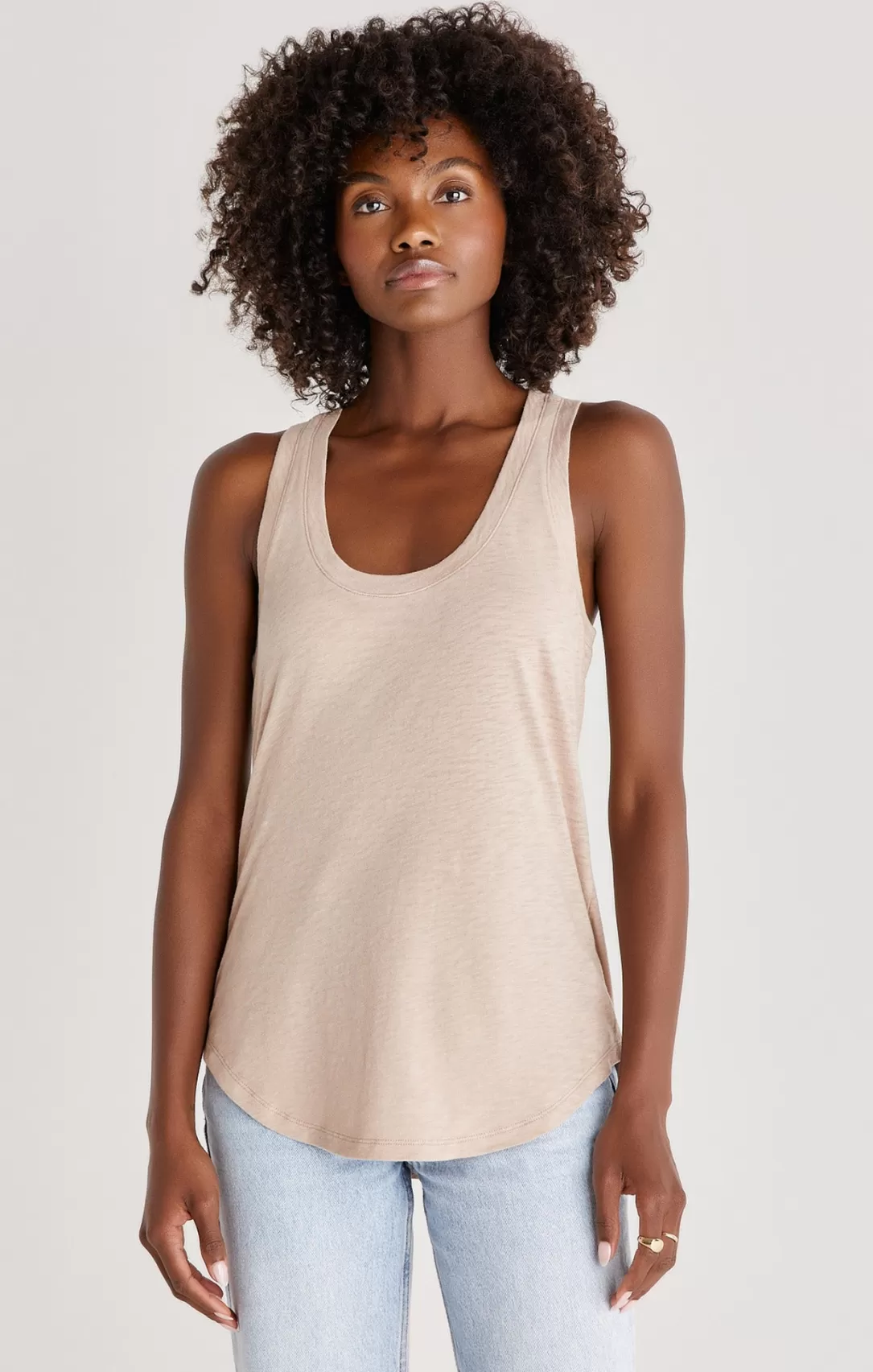 Women Z Supply Relaxed Slub Tank-Frappe |