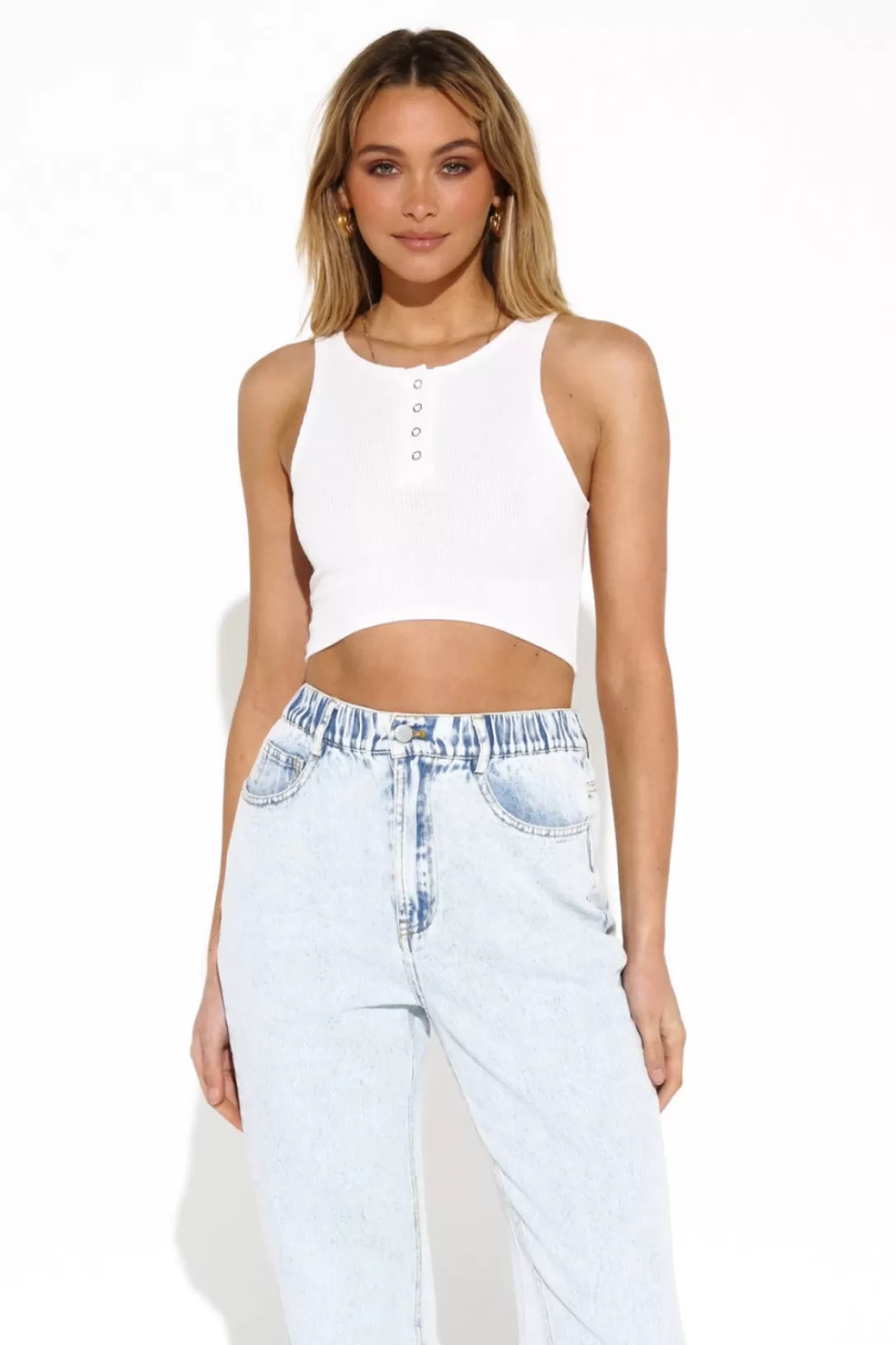 Women Madison The Label Robin Top-White |