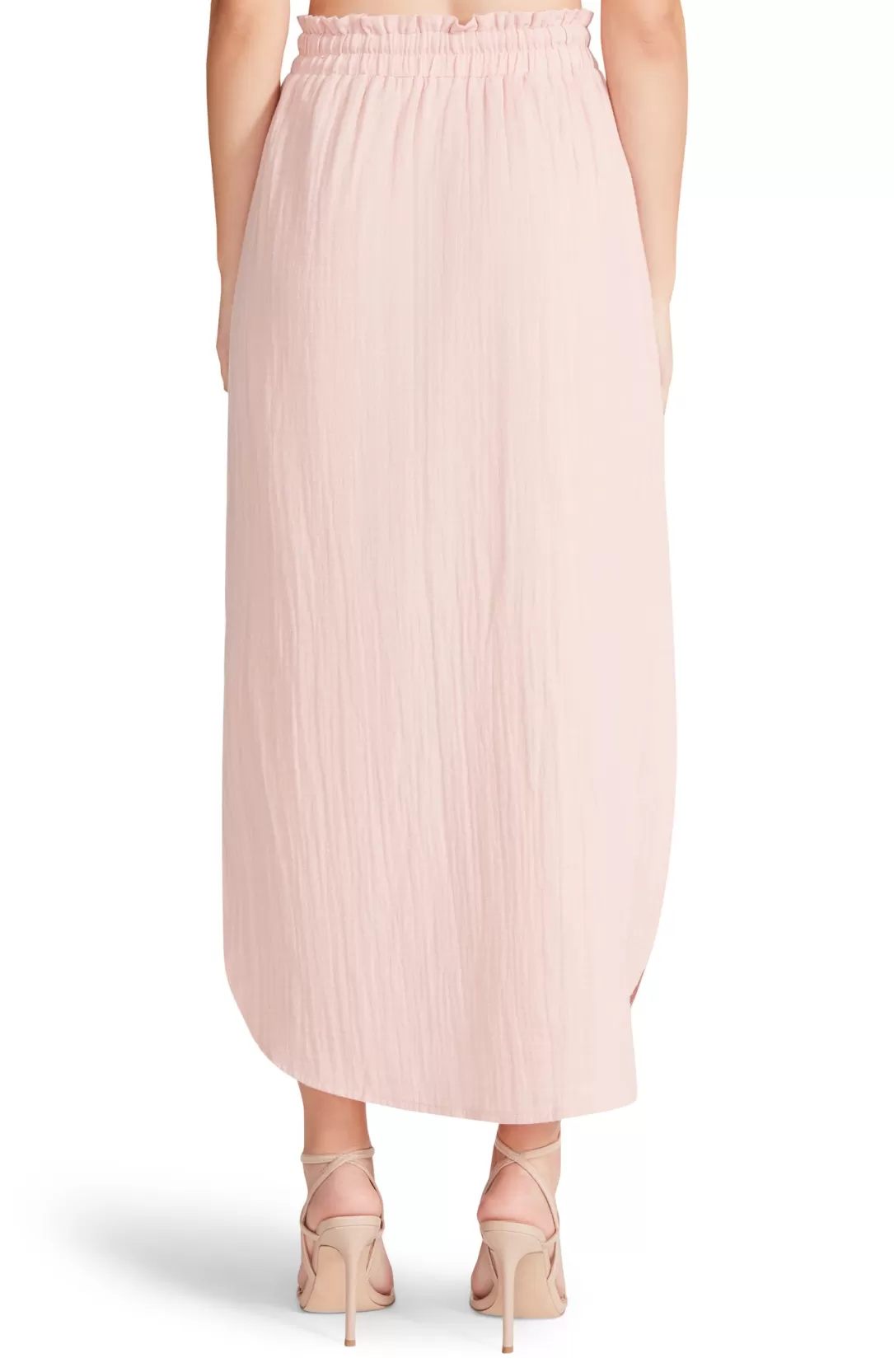 Women BB Dakota by Steve Madden See You Later Gauze Skirt-Pale Pink |
