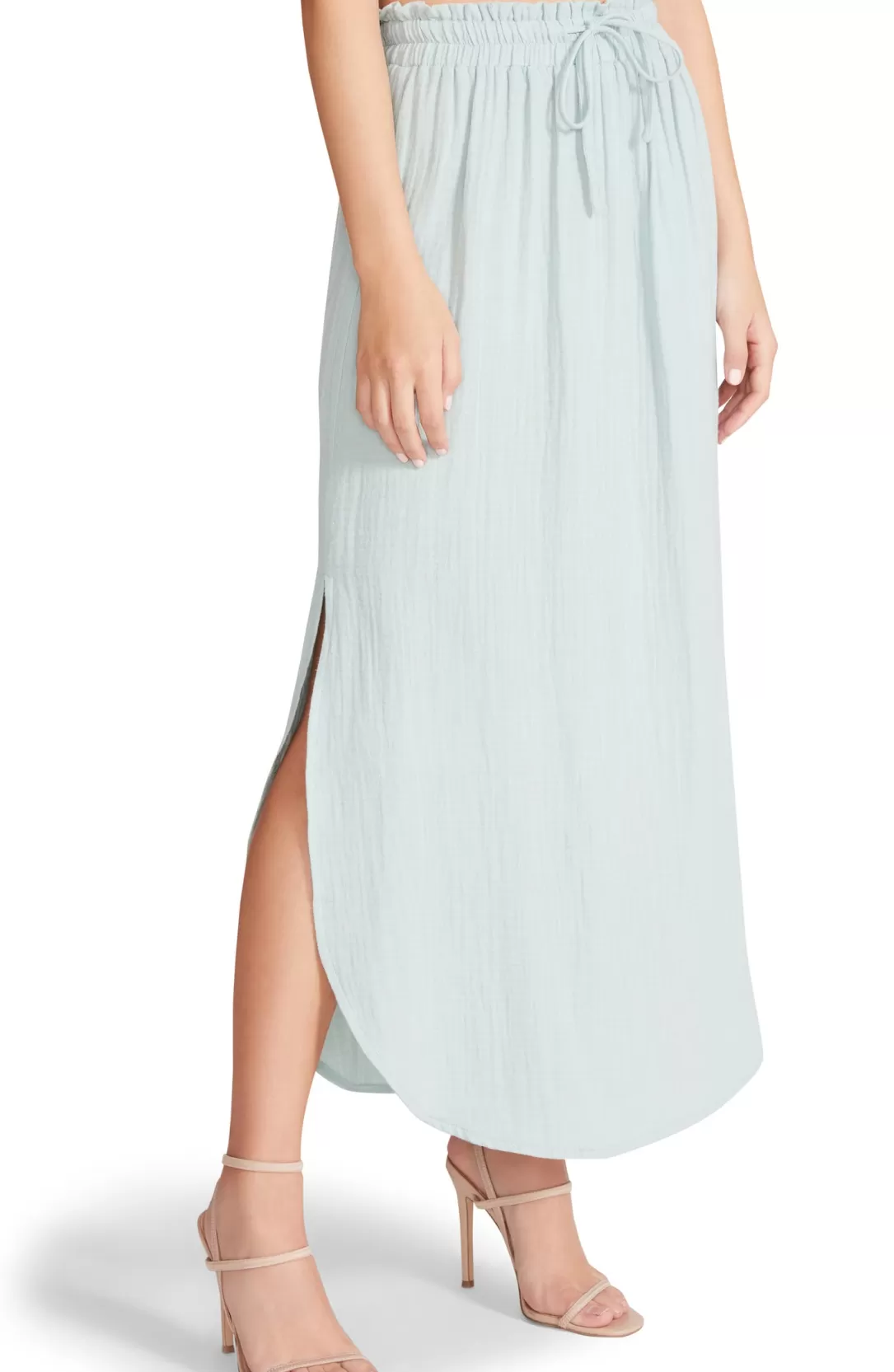 Women BB Dakota by Steve Madden See You Later Gauze Skirt-Sea Mist |