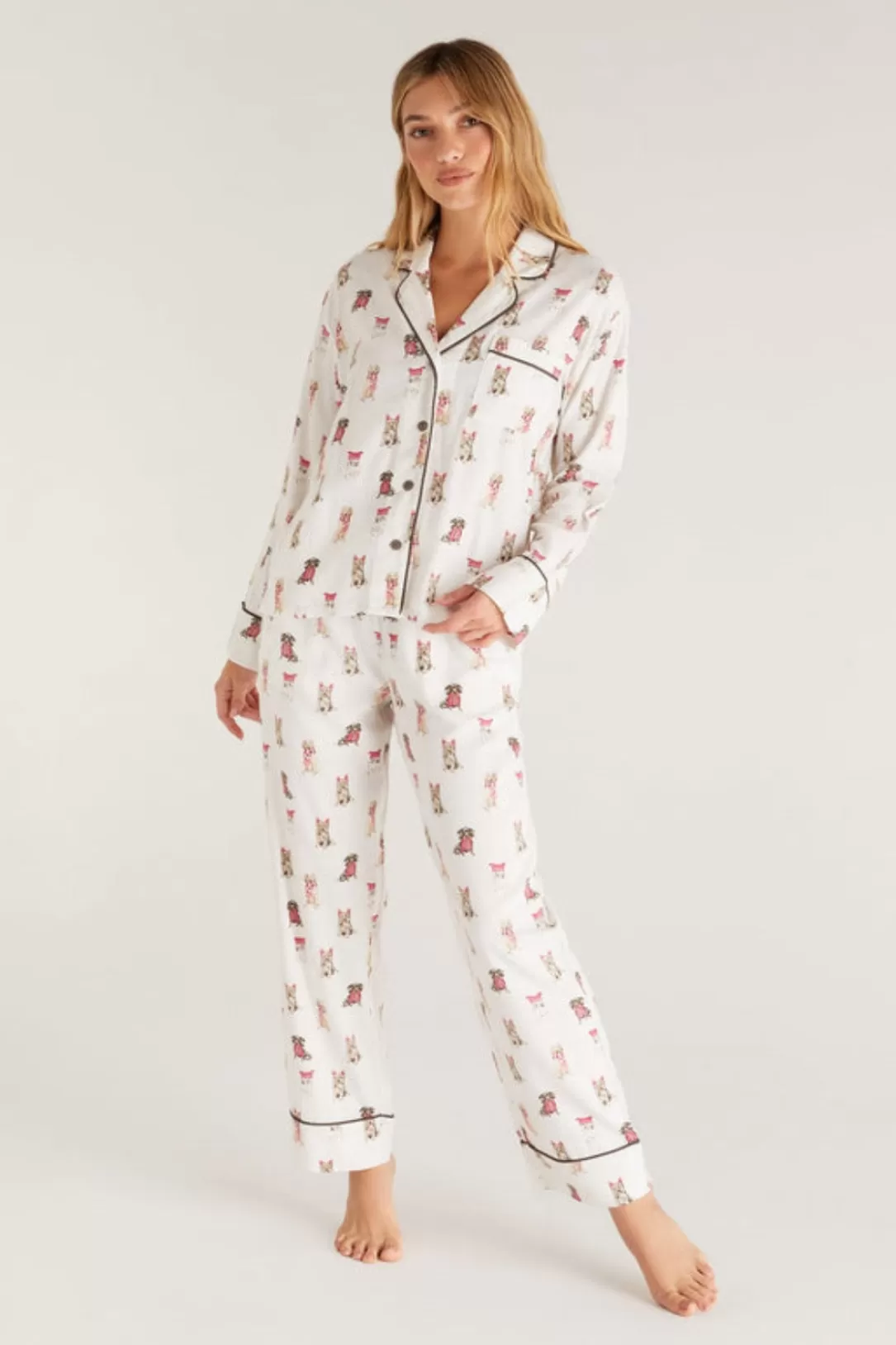 Women Z Supply Sleep All Day Pup Pj Set |