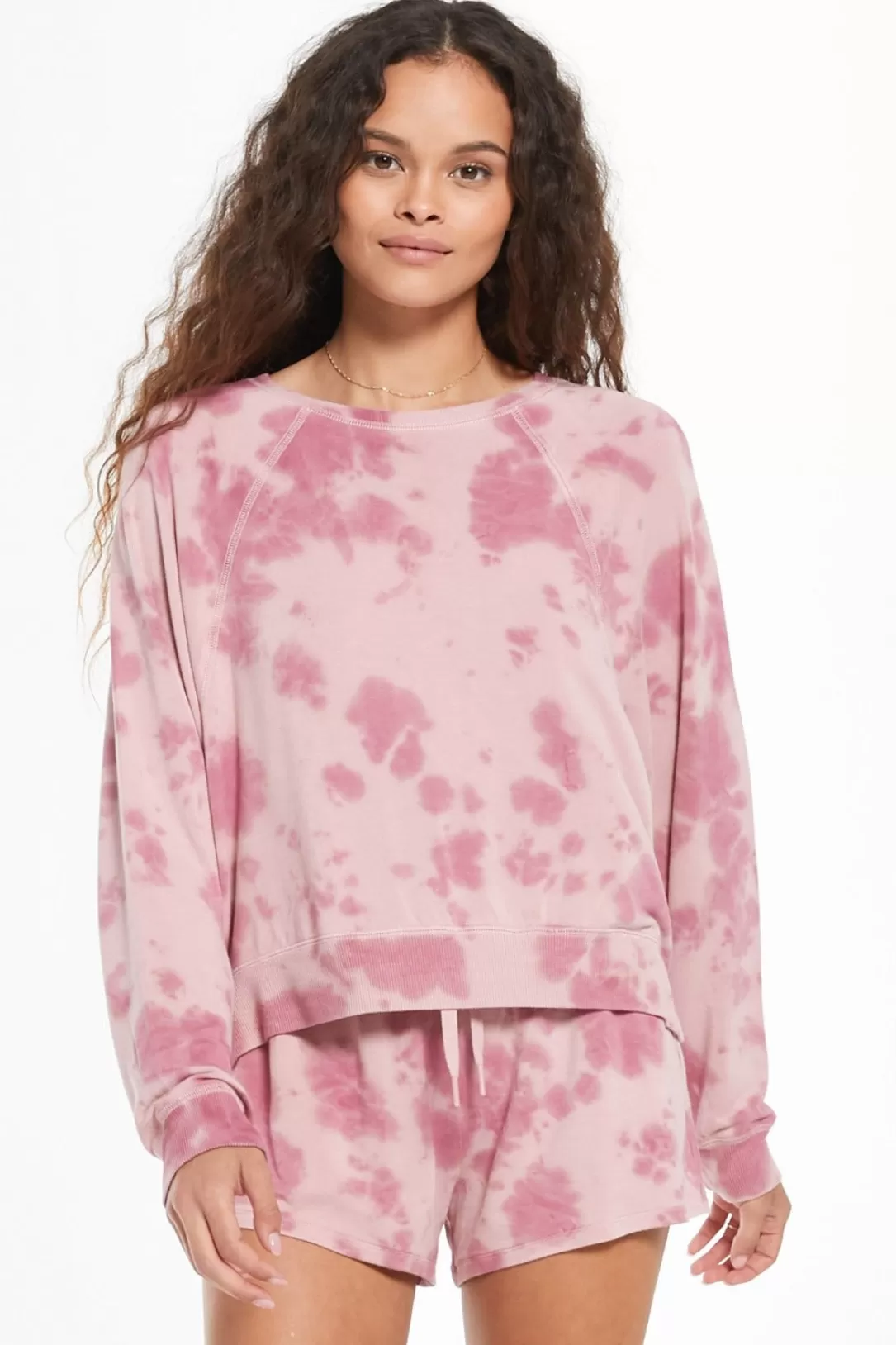 Women Z Supply Sleep Over Tie-Dye Pullover |