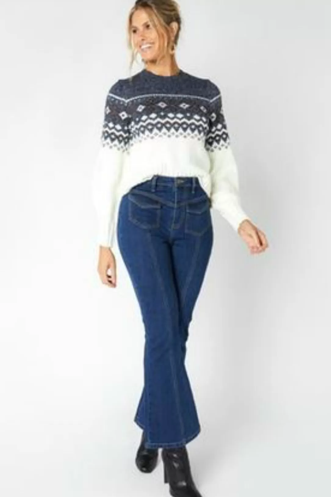 Women Minkpink Solstice Fair Isle Sweater |