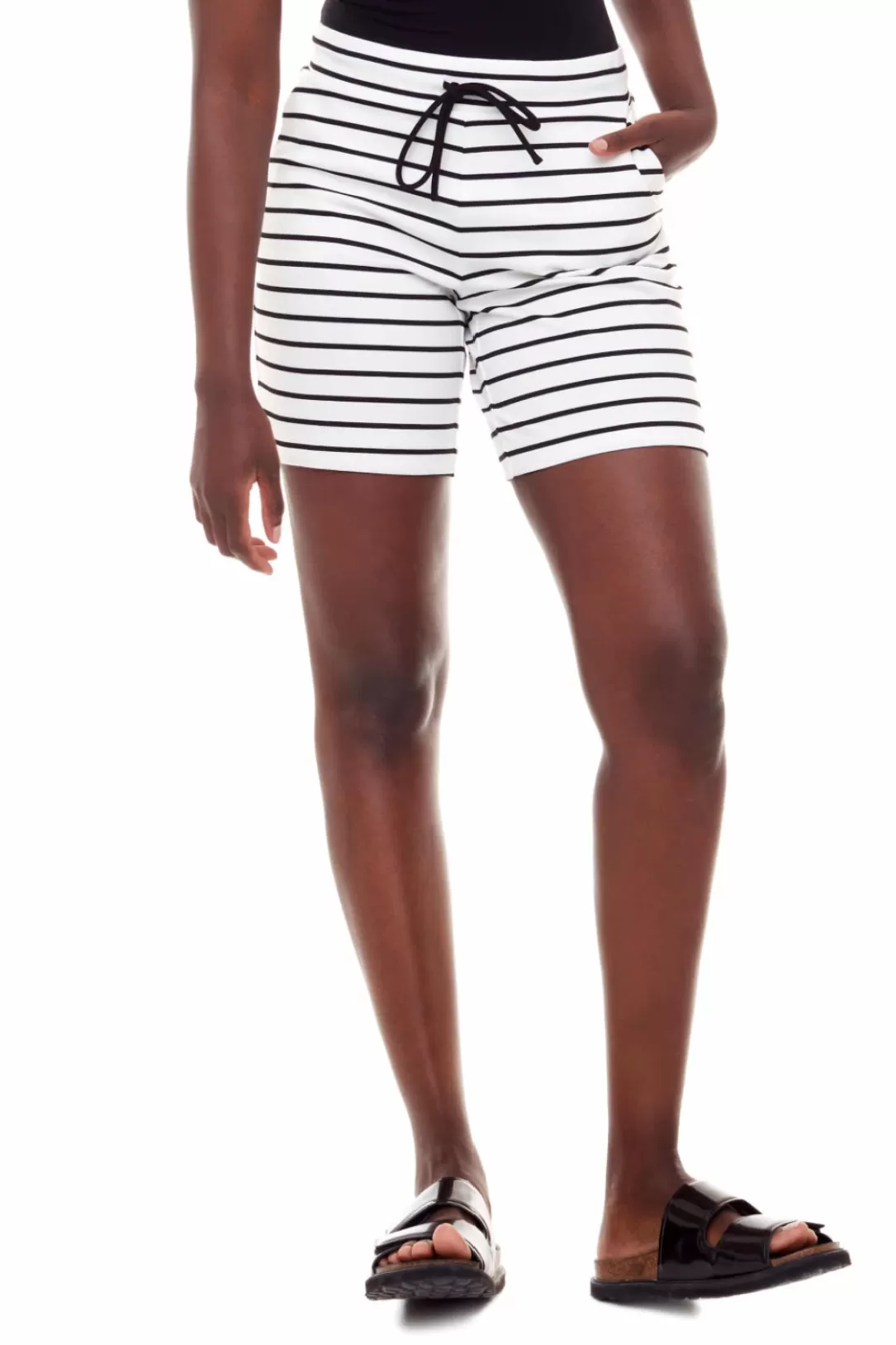 Women I Love Tyler Madison Sophia Striped Jogger Short | Iltm