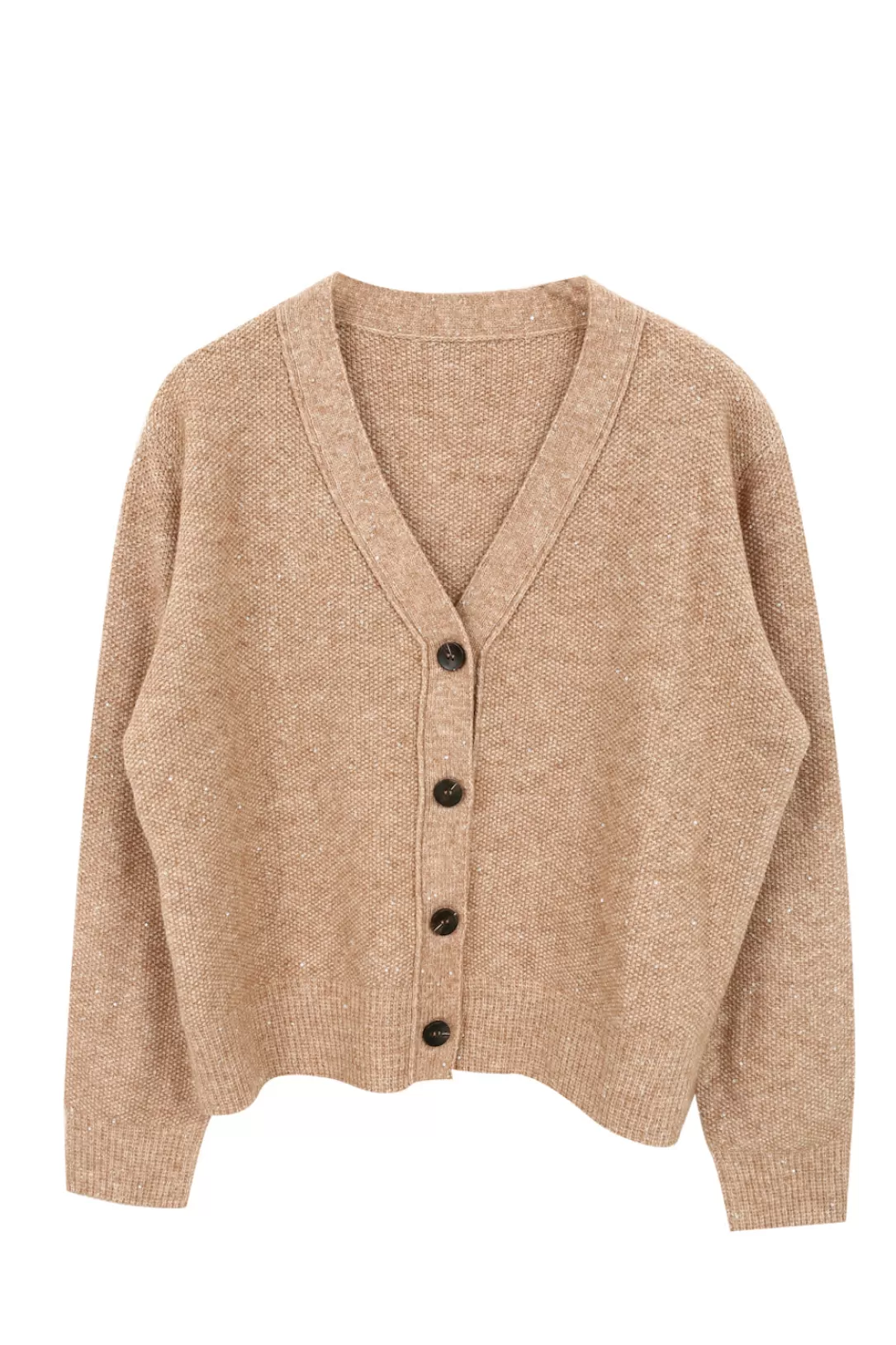 Women The Korner Sparkly Cardigan-Beige |