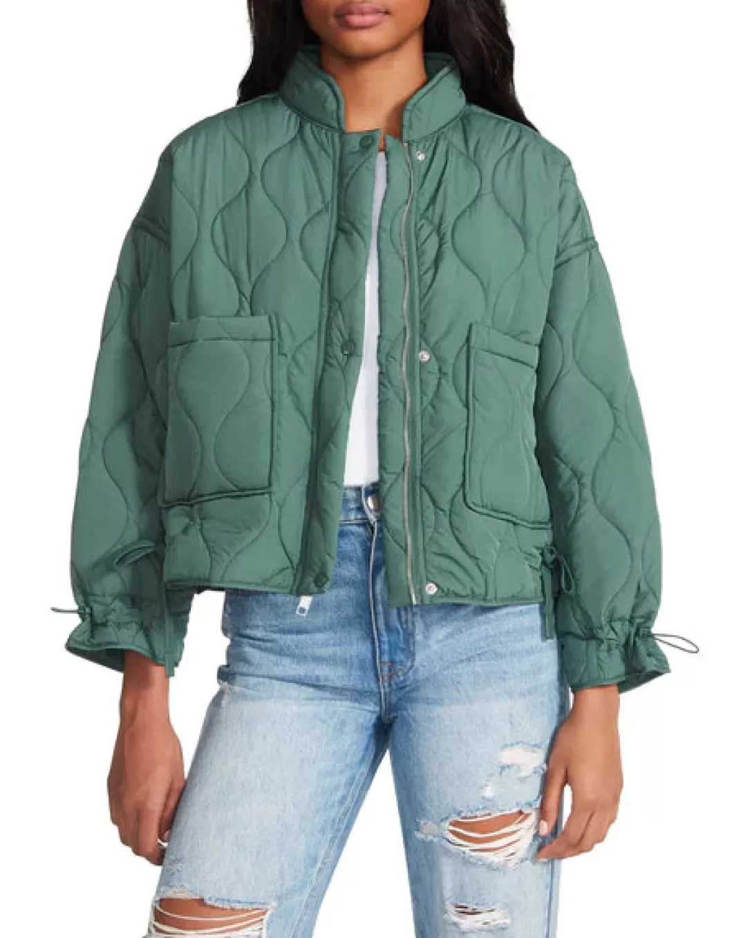 Women BB Dakota by Steve Madden Stefani Jacket-Deep Green |