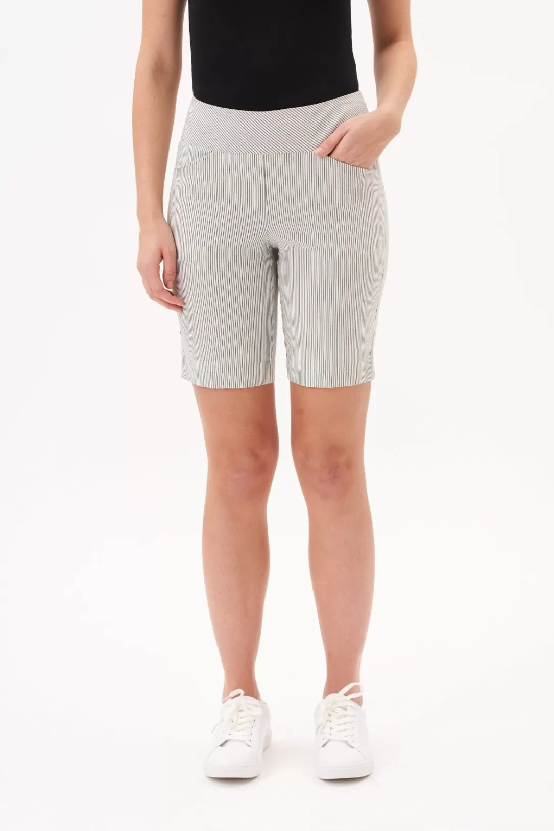 Women Up! Striped Modern Shorts |