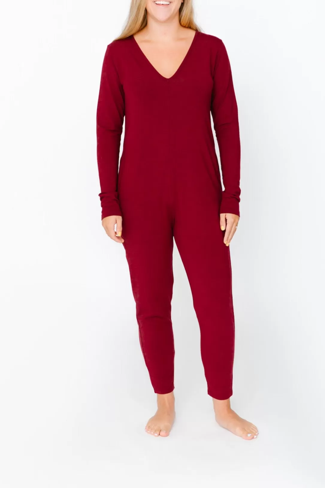 Women Smash + Tess The Friday Romper-Bold Burgundy |