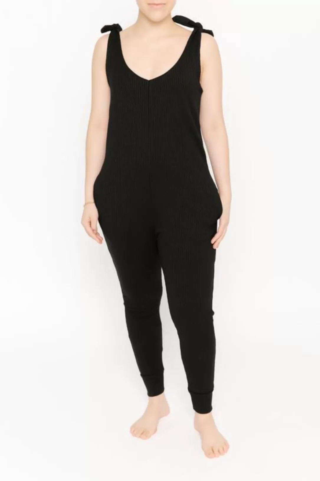 Women Smash + Tess The Knot Your Average Romper In Midnight Black |