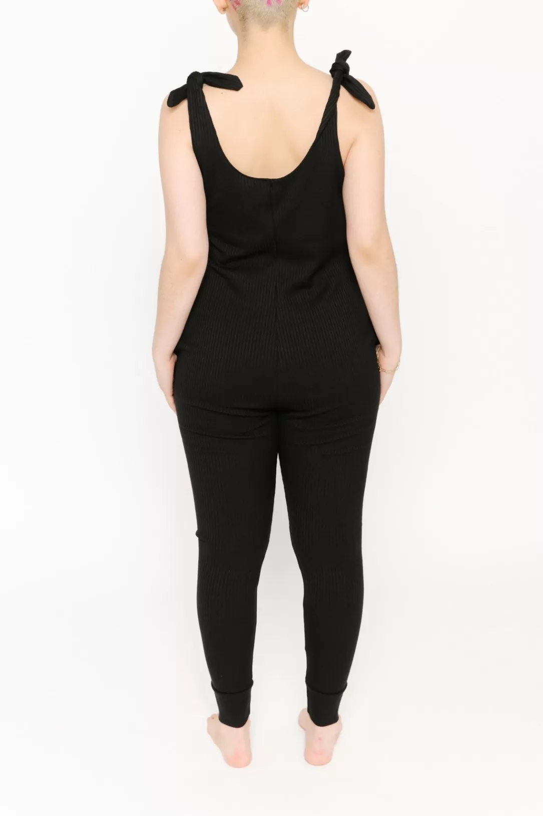 Women Smash + Tess The Knot Your Average Romper In Midnight Black |