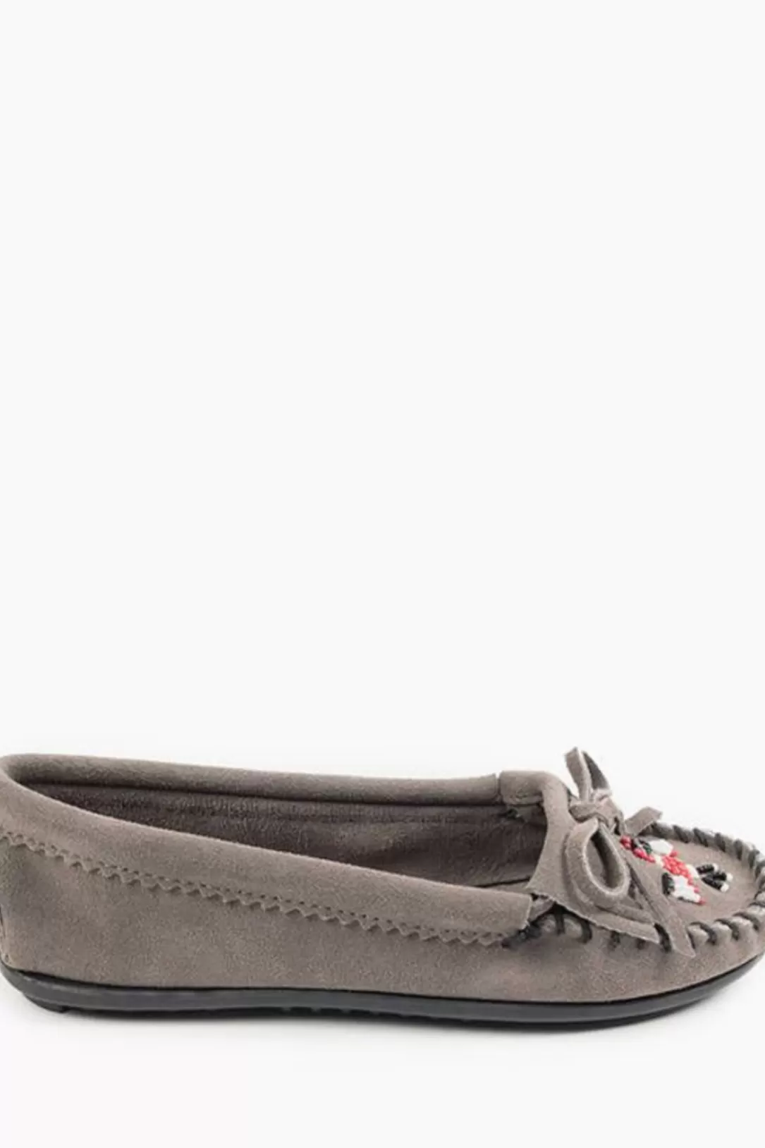 Women Minnetonka Thunderbird Moccasin-Grey |